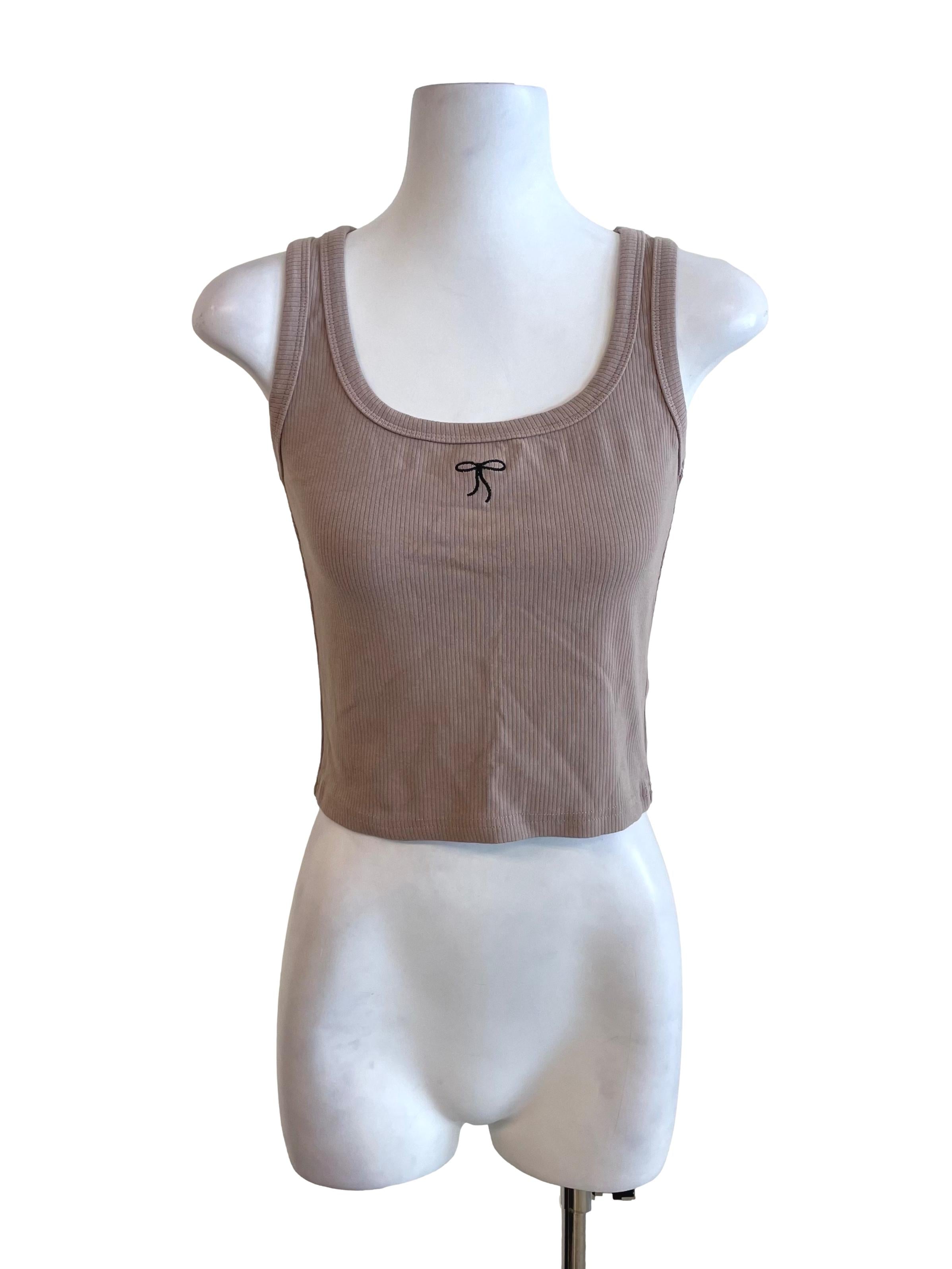 Latte Scoop Neck Knit Top