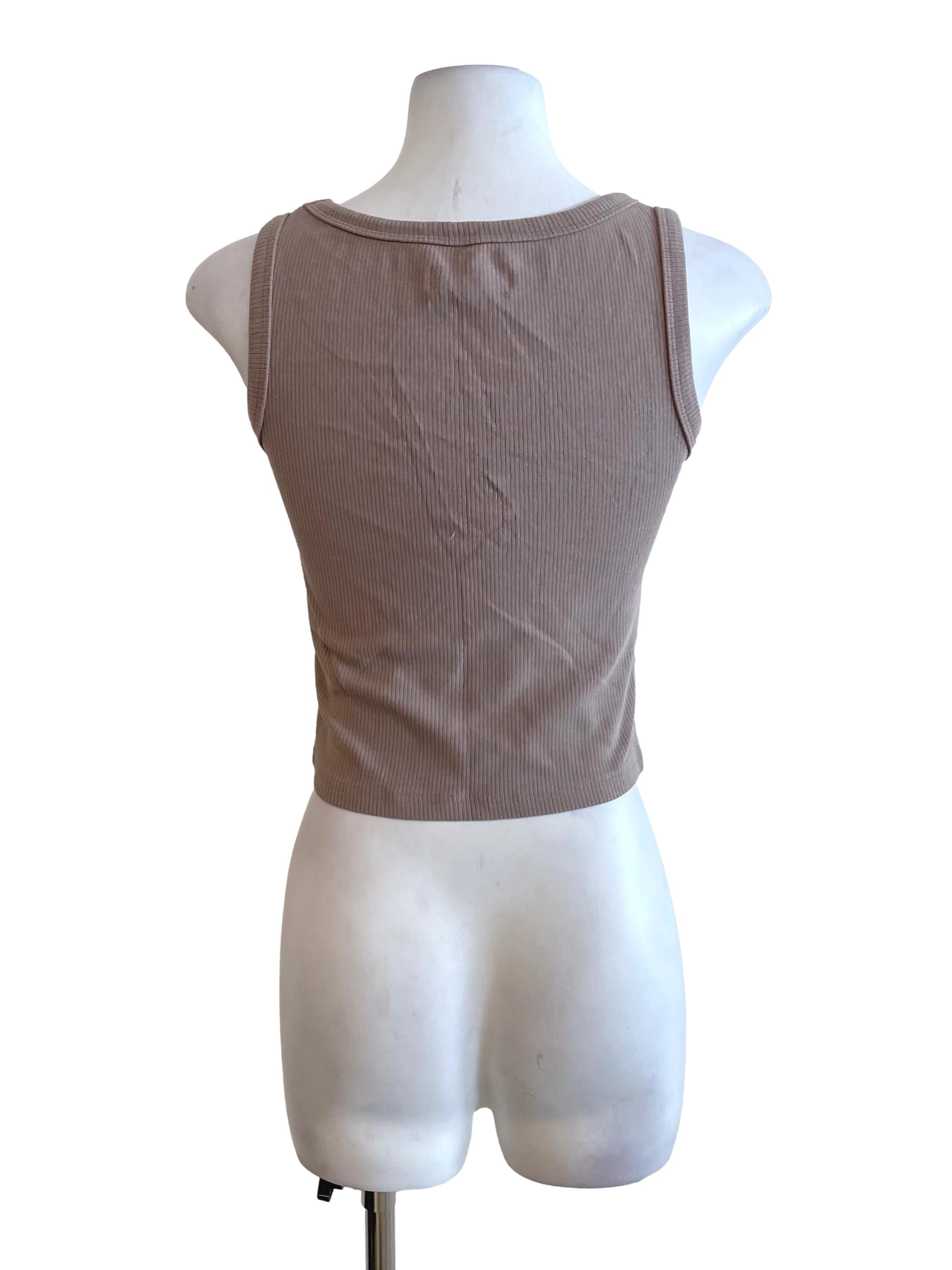 Latte Scoop Neck Knit Top