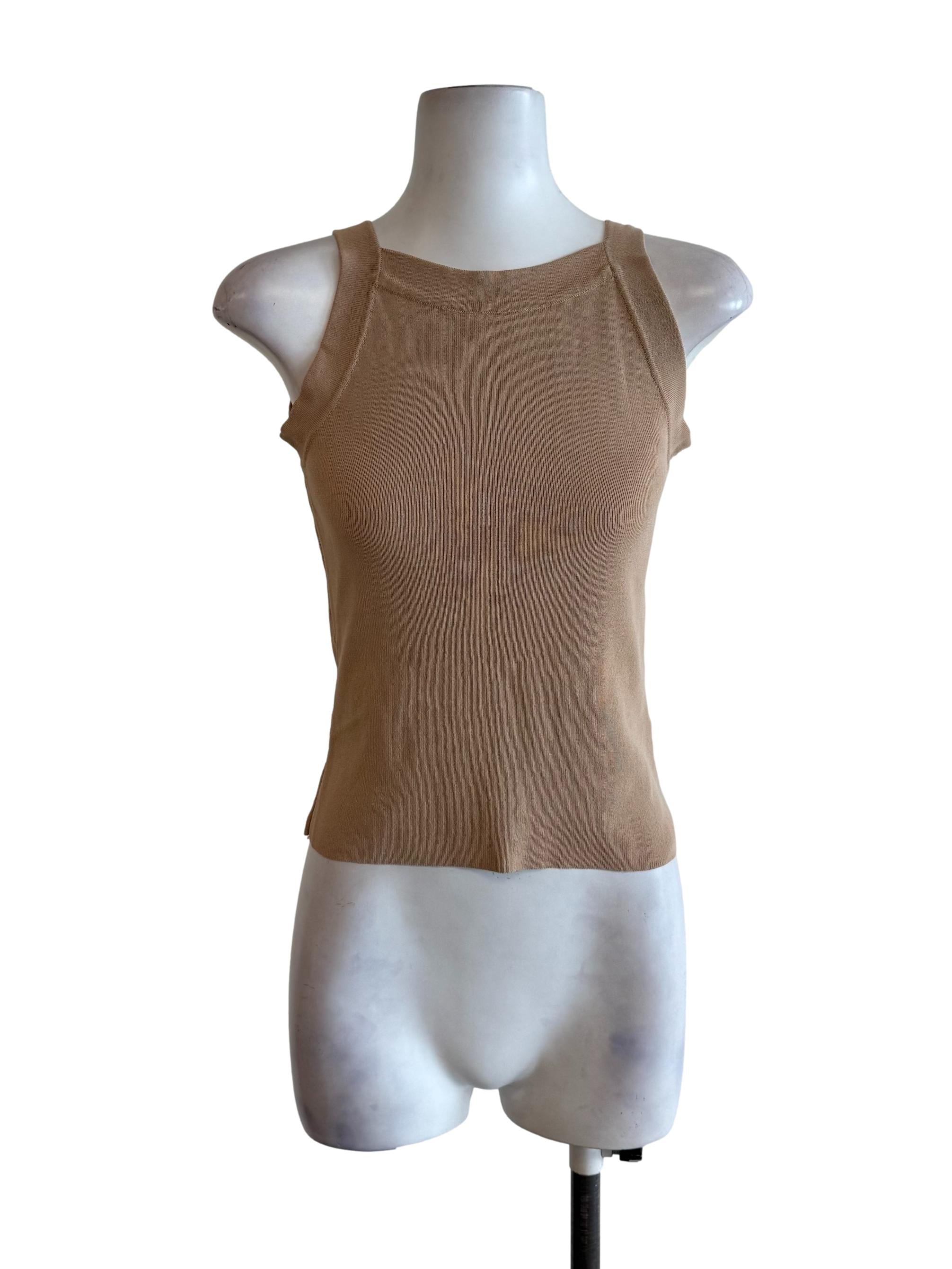 Latte Knit Tank Top