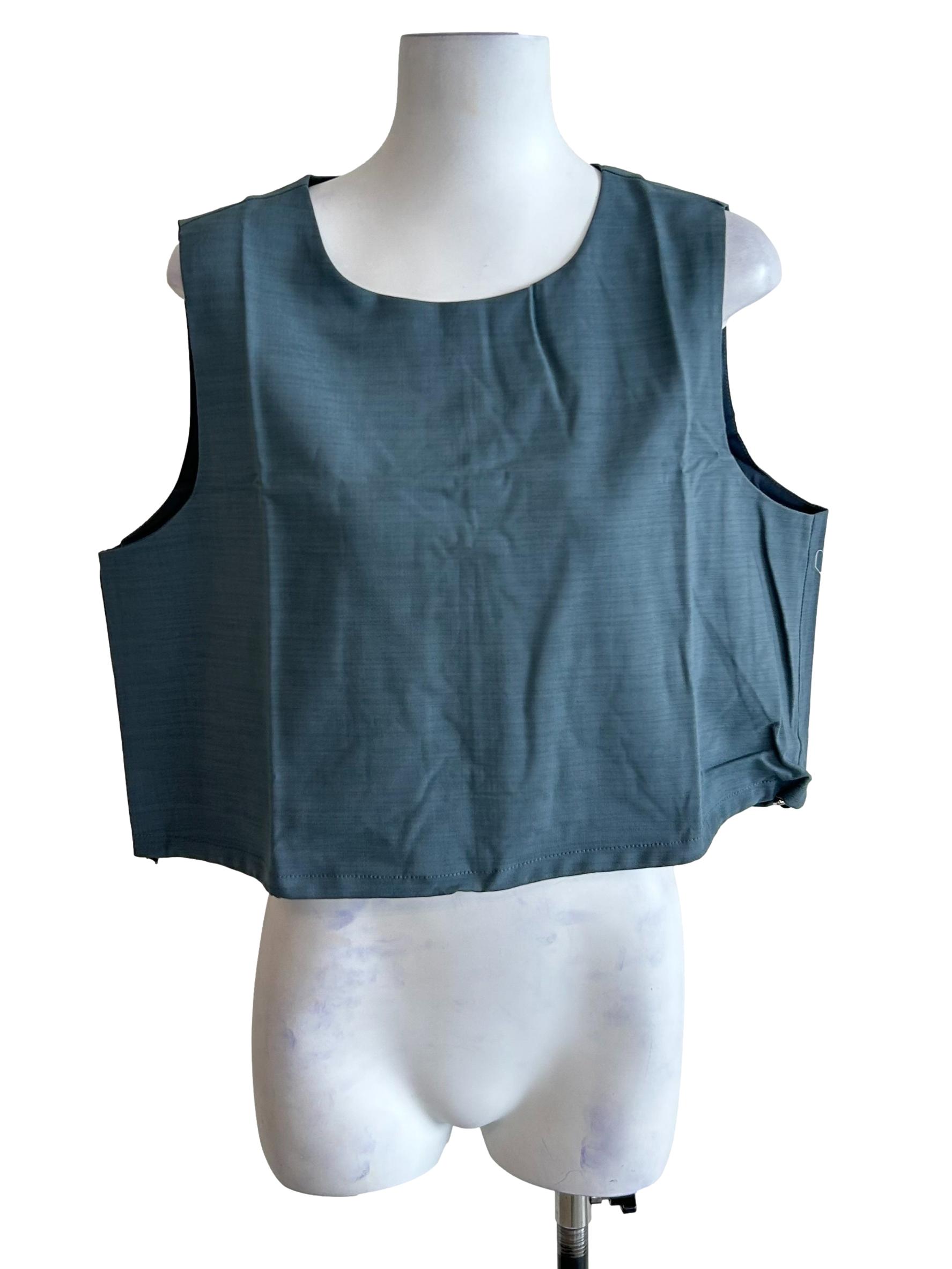 Slate Grey Soren Parachute Drawstring Top