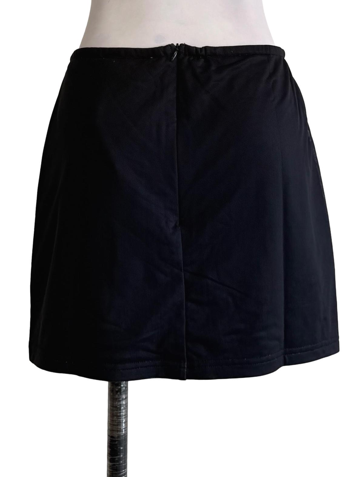 Black Meranda Mesh Skorts