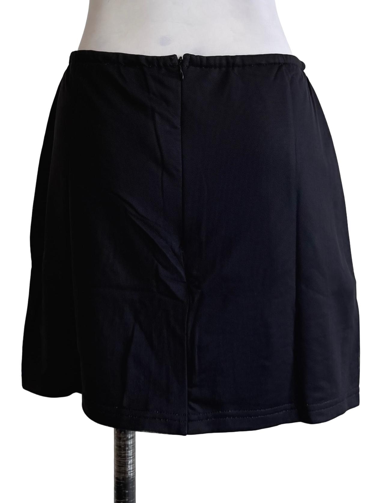 Black Meranda Mesh Skorts