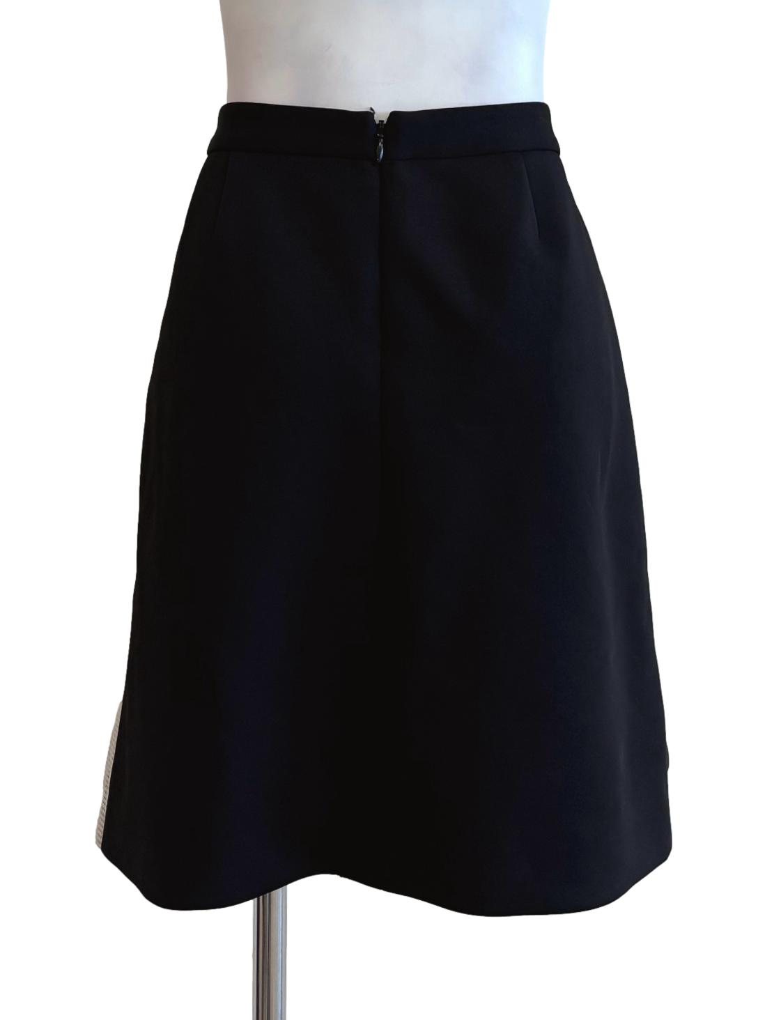 Silver Grey Black Mini Skirt