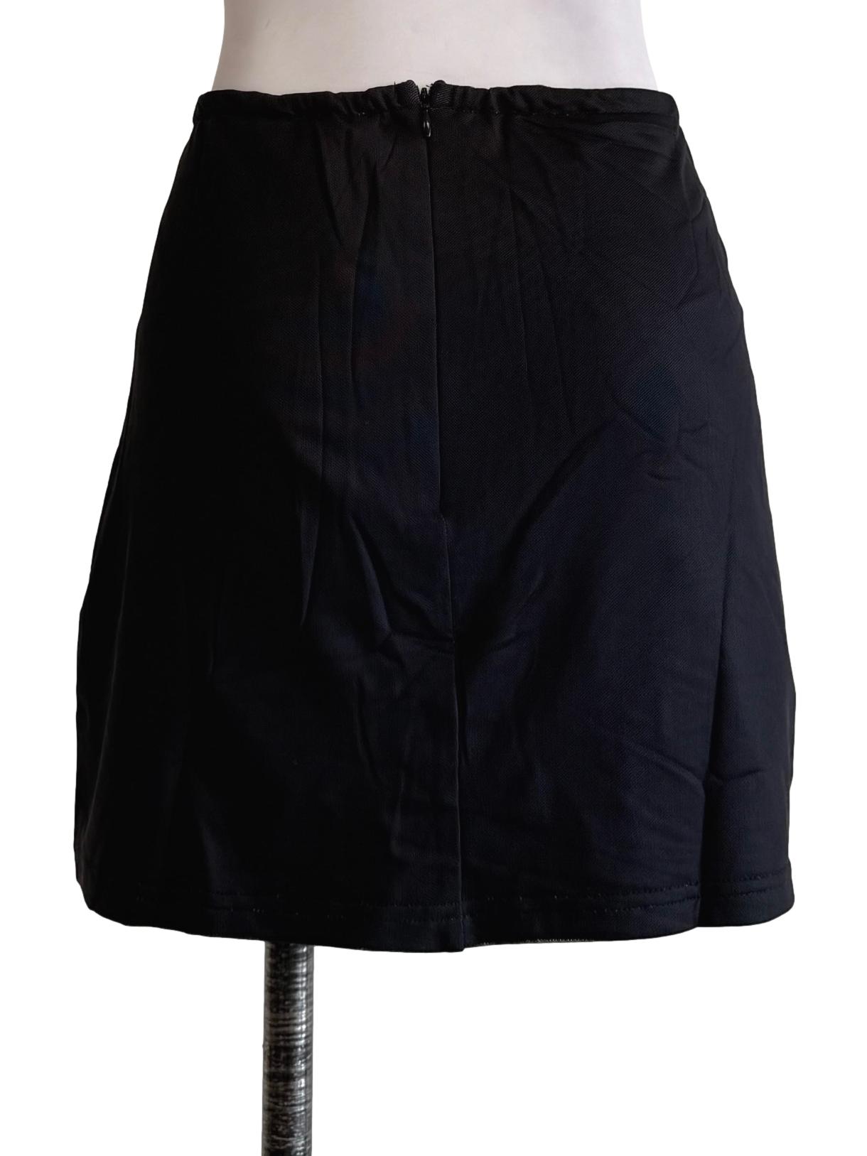 Black Meranda Mesh Skorts