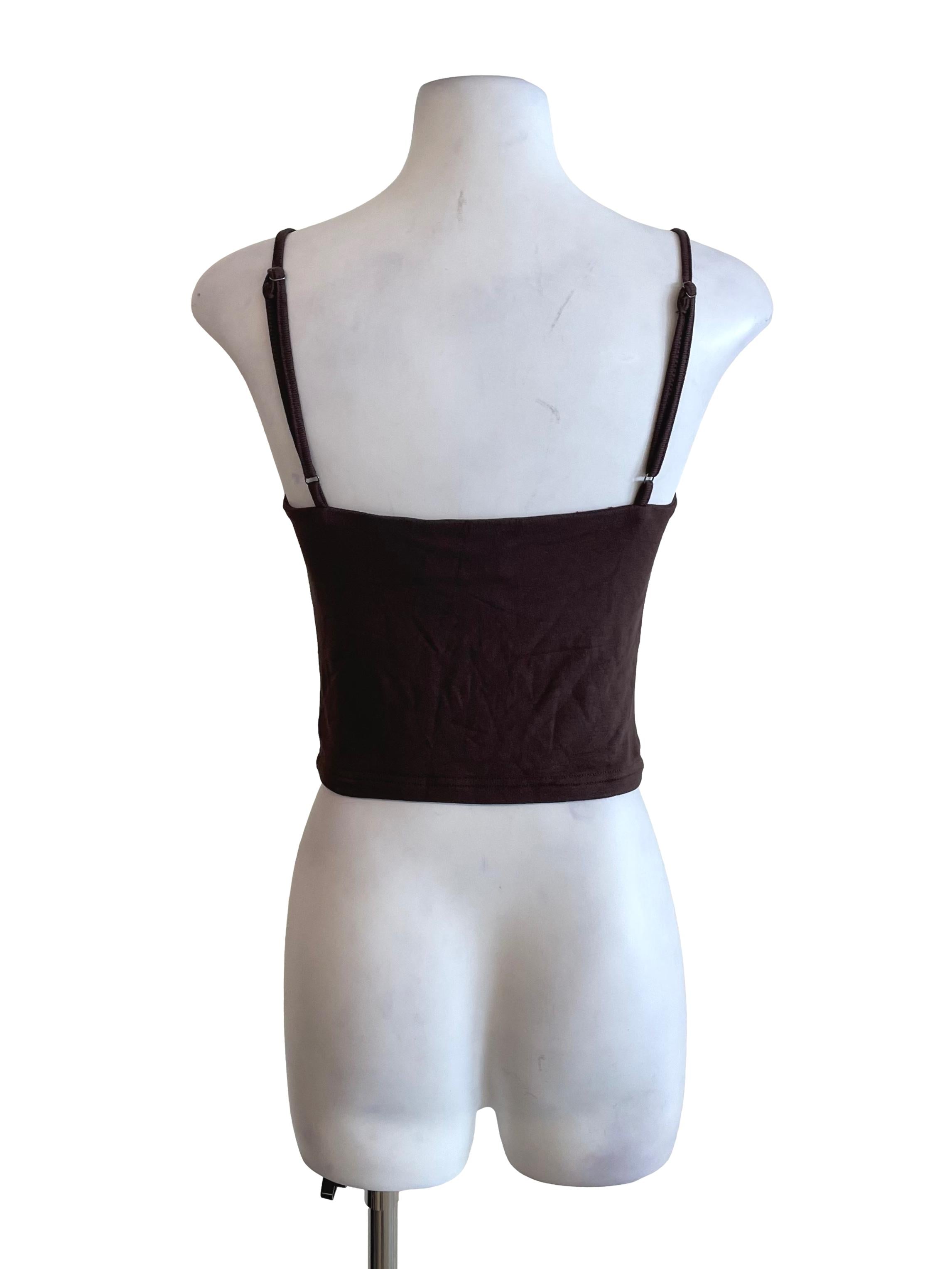 Walnut Sweetheart Cami Crop Top