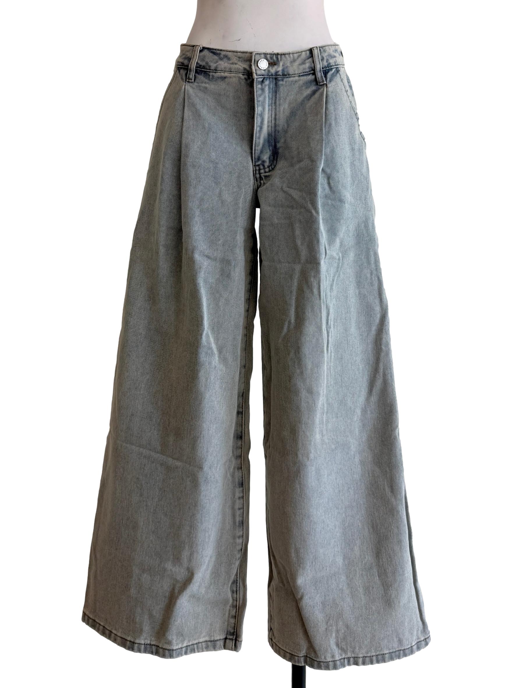 Light Blue Mateo Wide Leg Denim Jeans