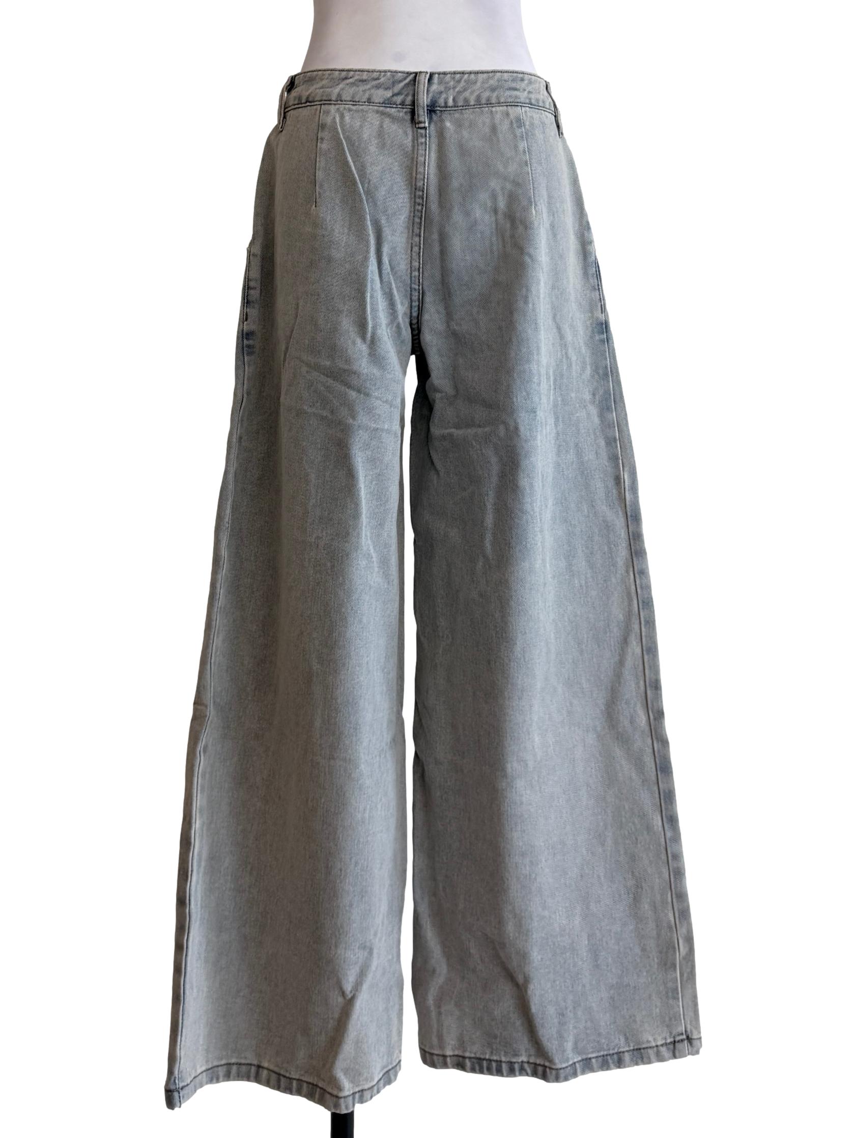 Light Blue Mateo Wide Leg Denim Jeans