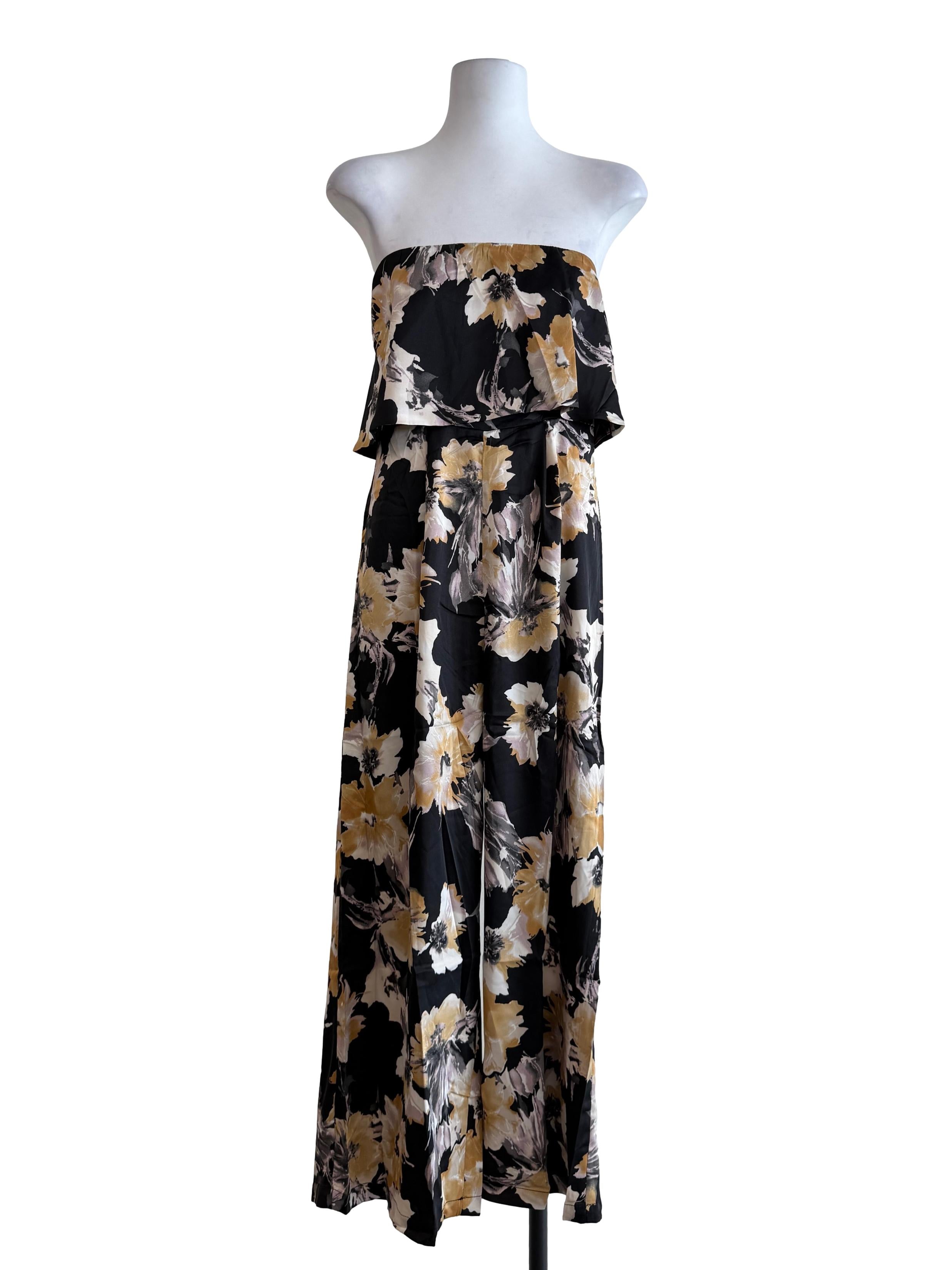 Black Petite Brenna Tube Jumpsuit