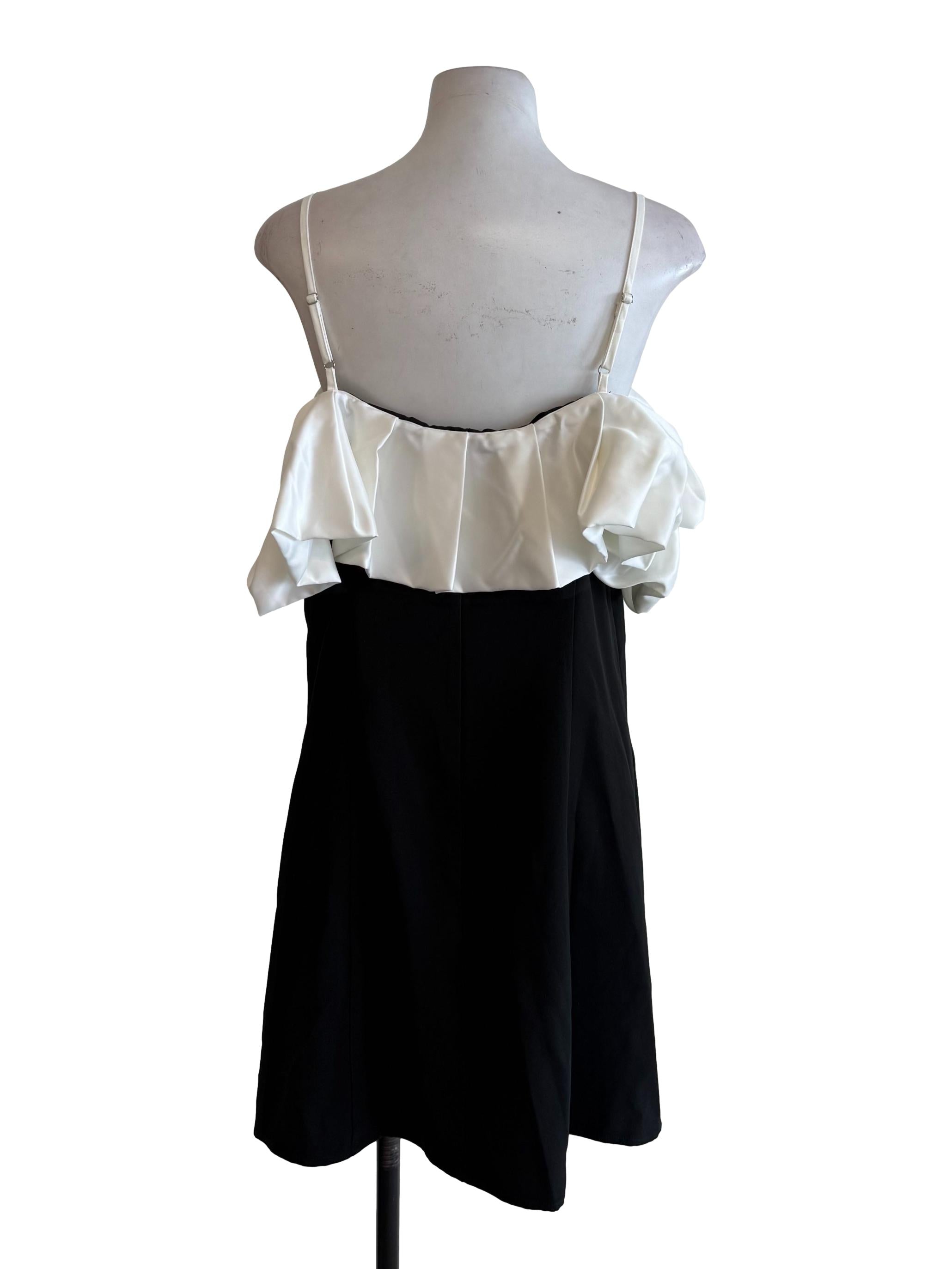 Black & White Off Shoulder Dress