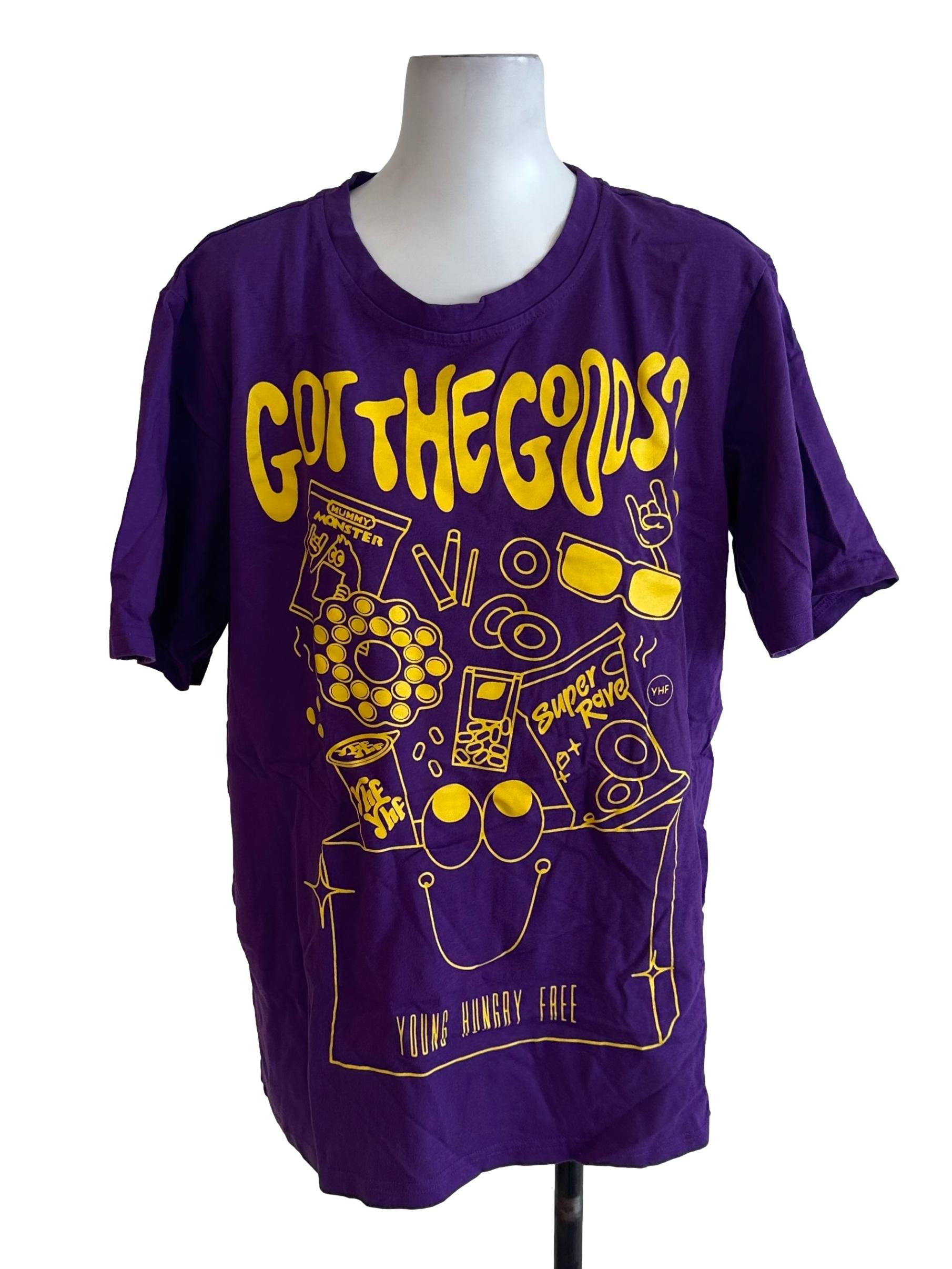 Grape Purple Plain Graphic Tee Top