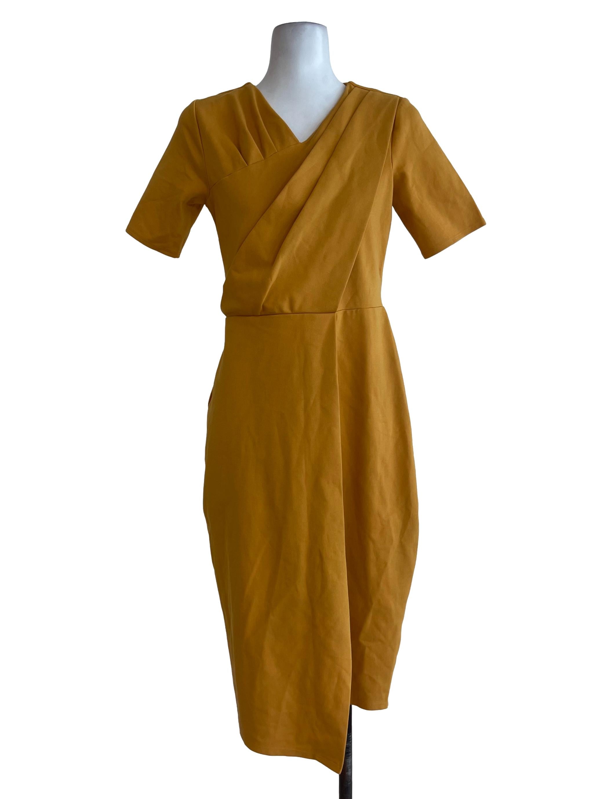 Mustard Office Dress