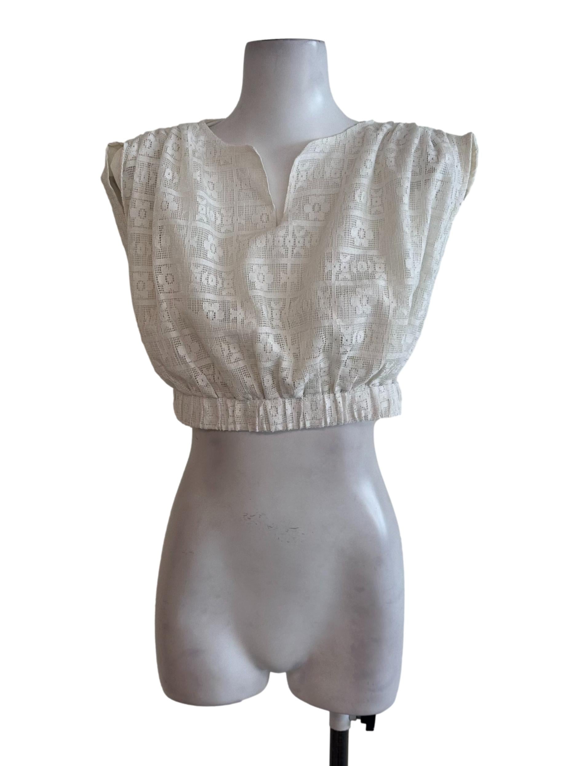 Ivory White Lace Top