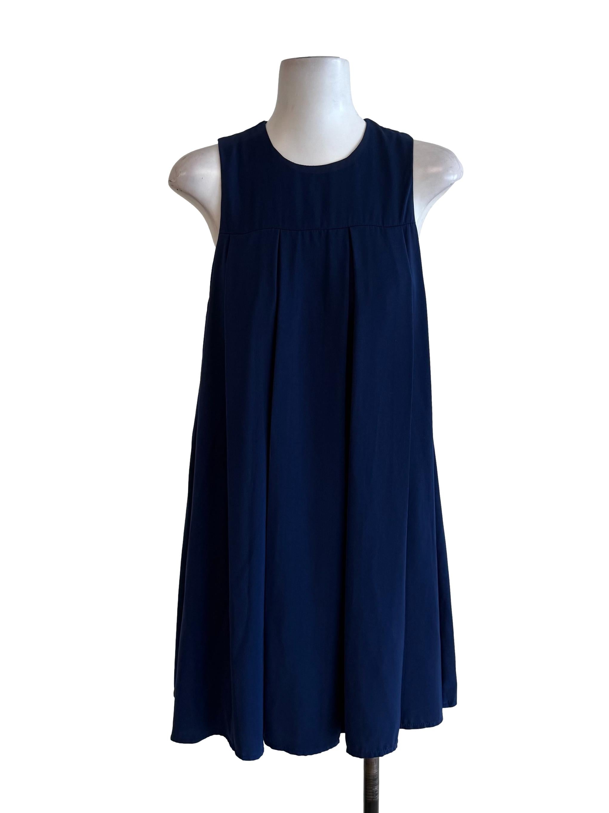 Royal Blue Draped Flowy Dress