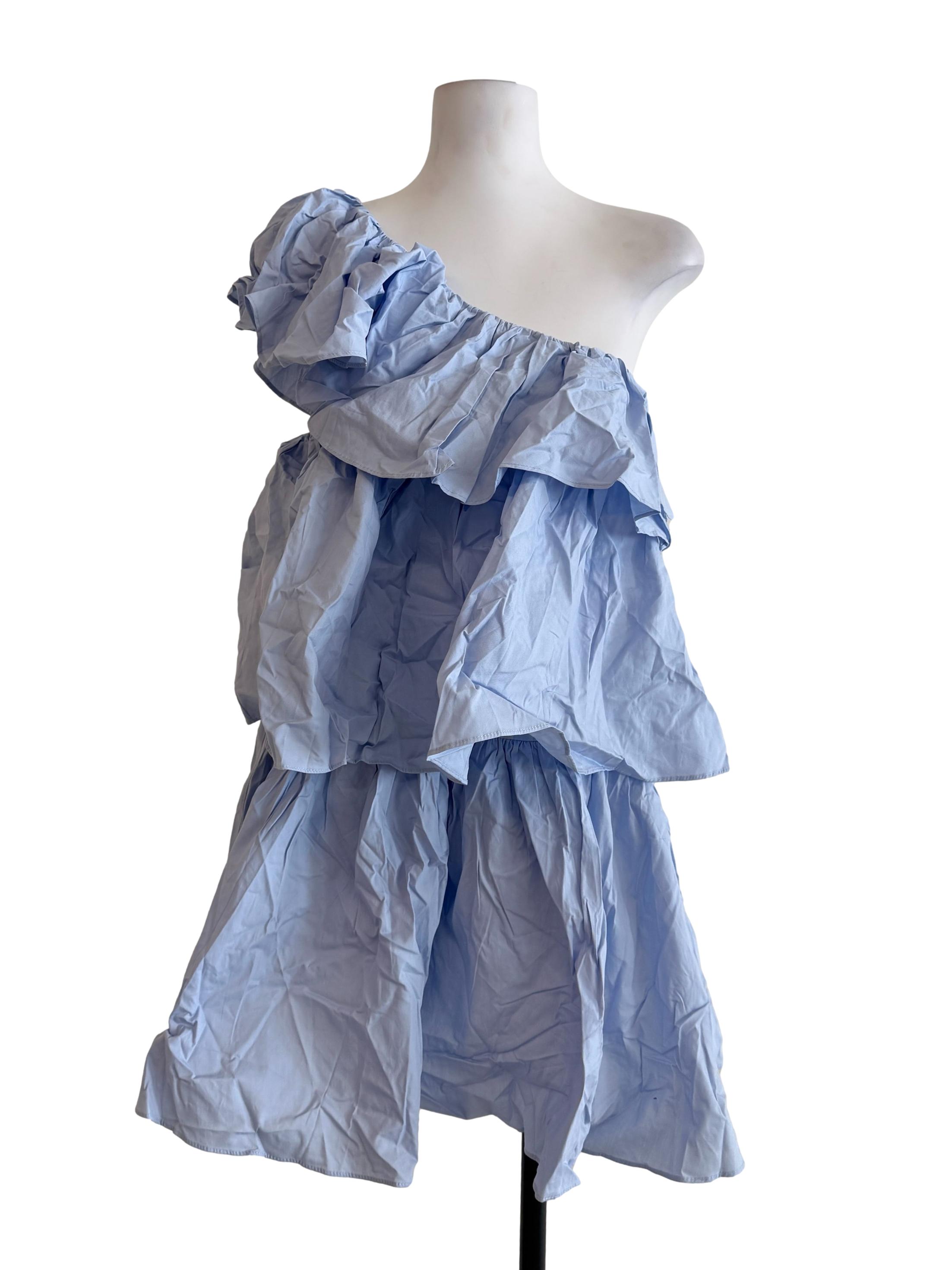 Sky Blue Ruffle Dress