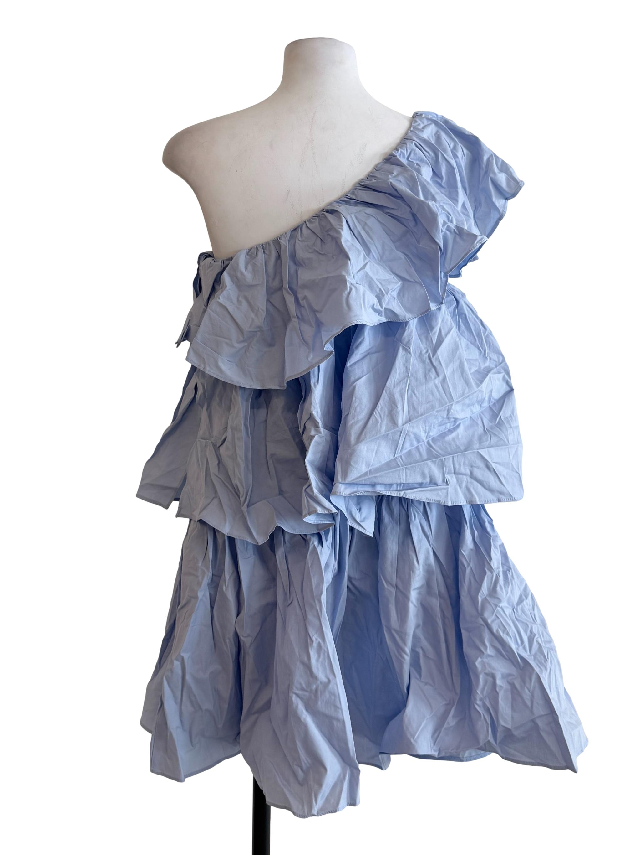 Sky Blue Ruffle Dress