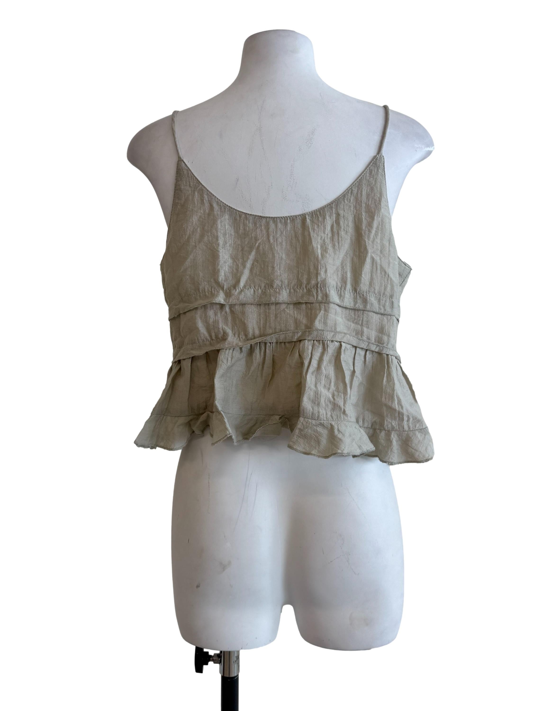 Olive Greeen Spaghetti Strap Top