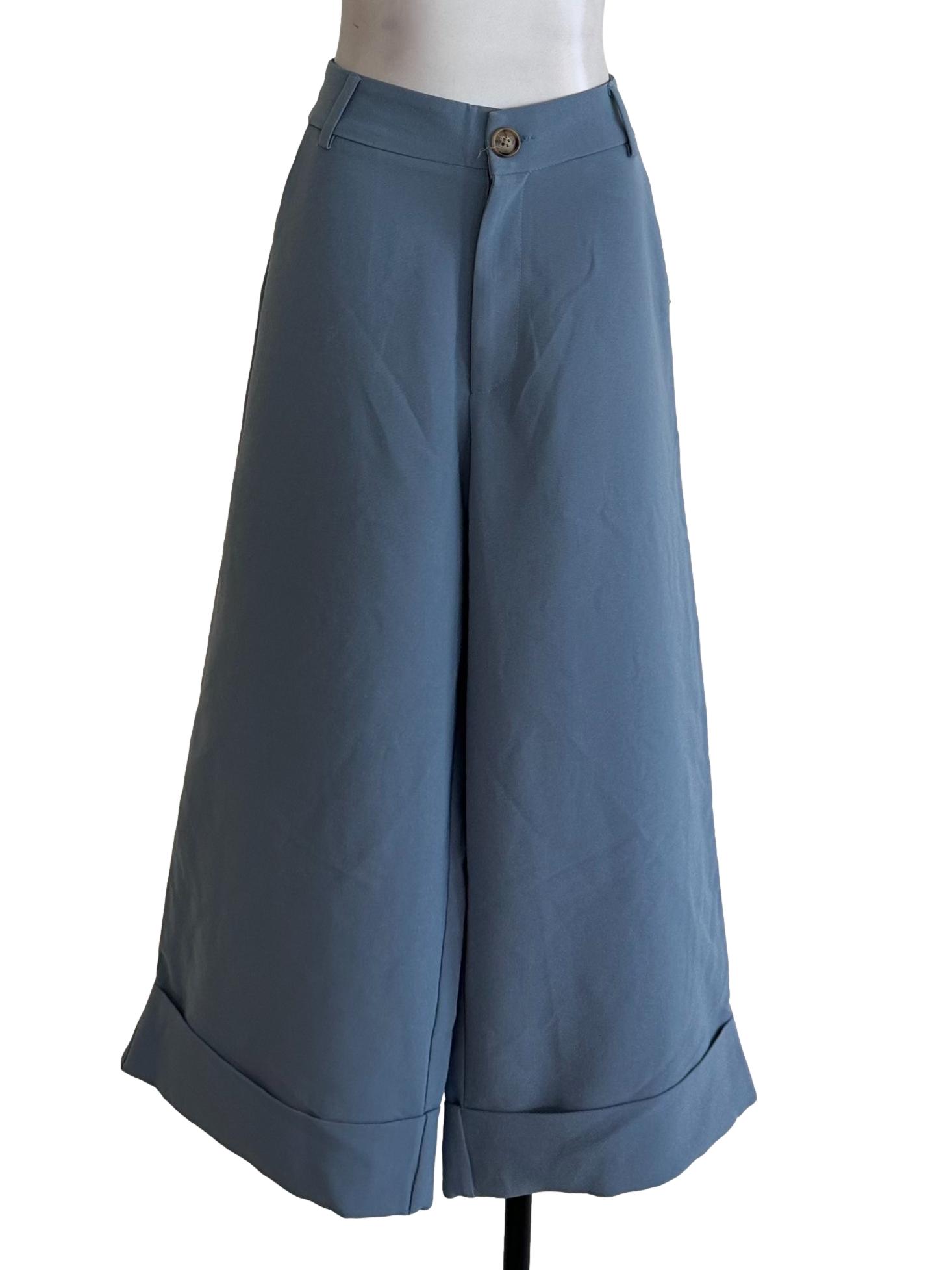 Dusty Blue Plain Pants