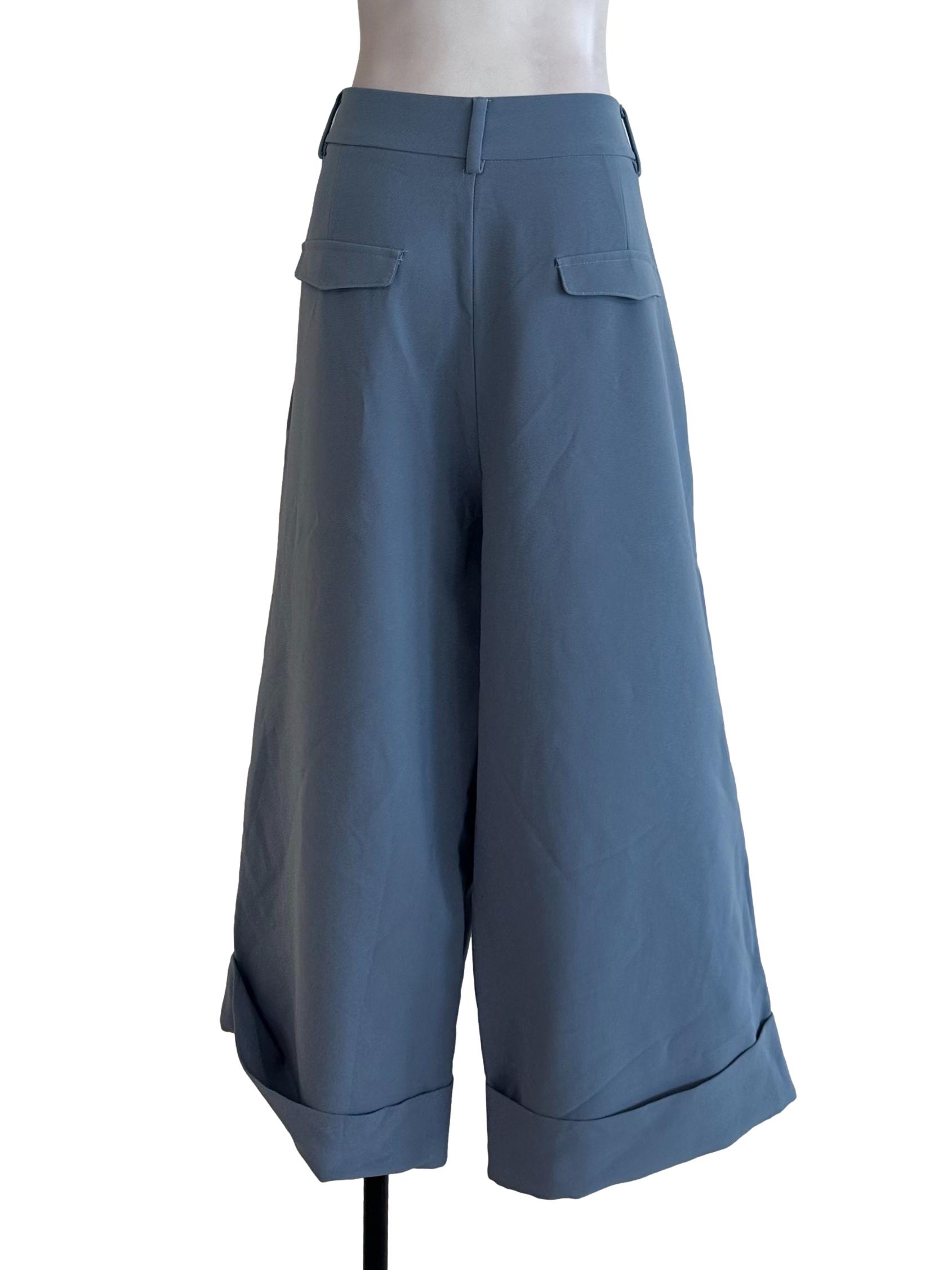 Dusty Blue Plain Pants