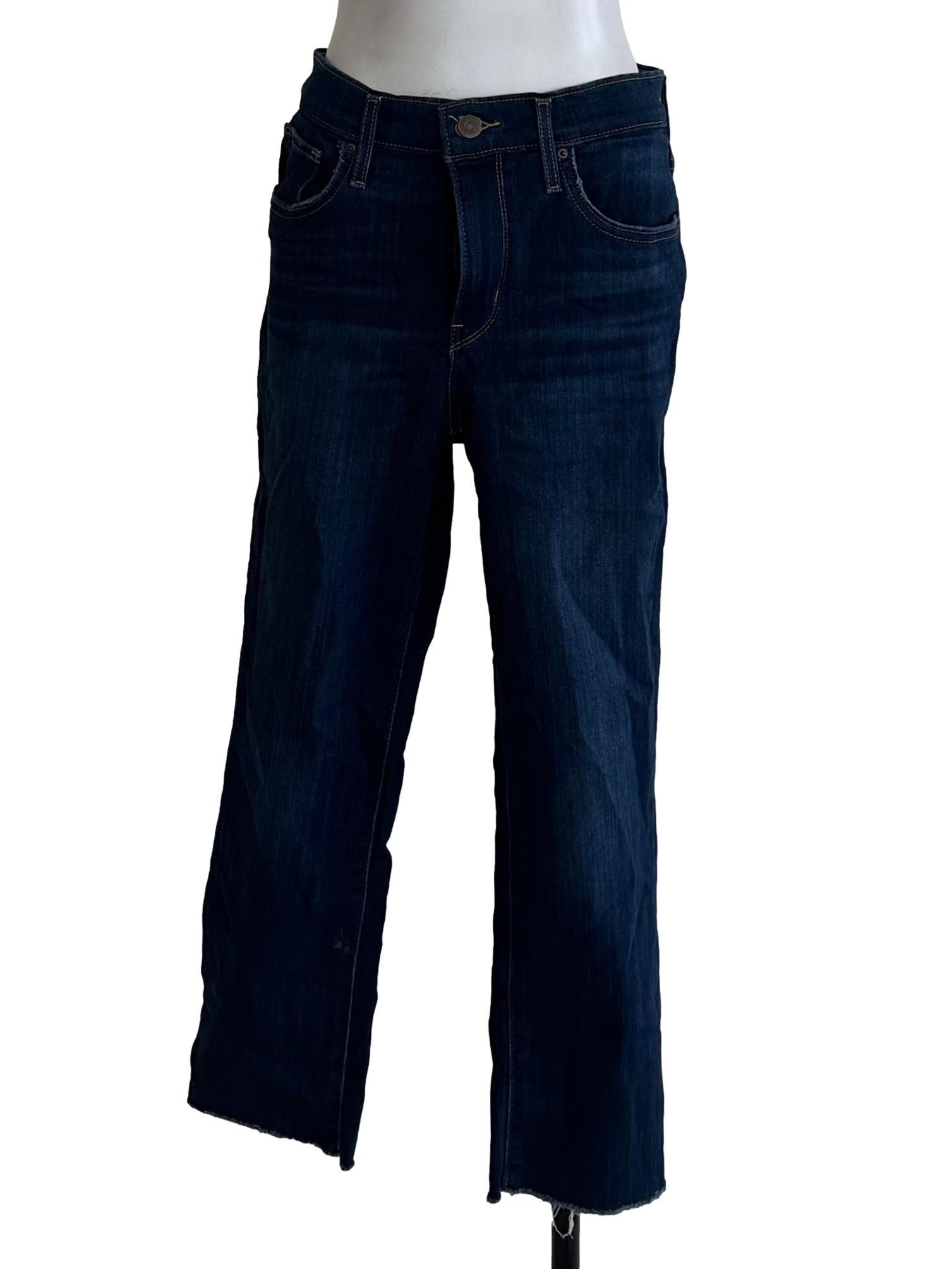 Dark Blue Denim Long Jeans