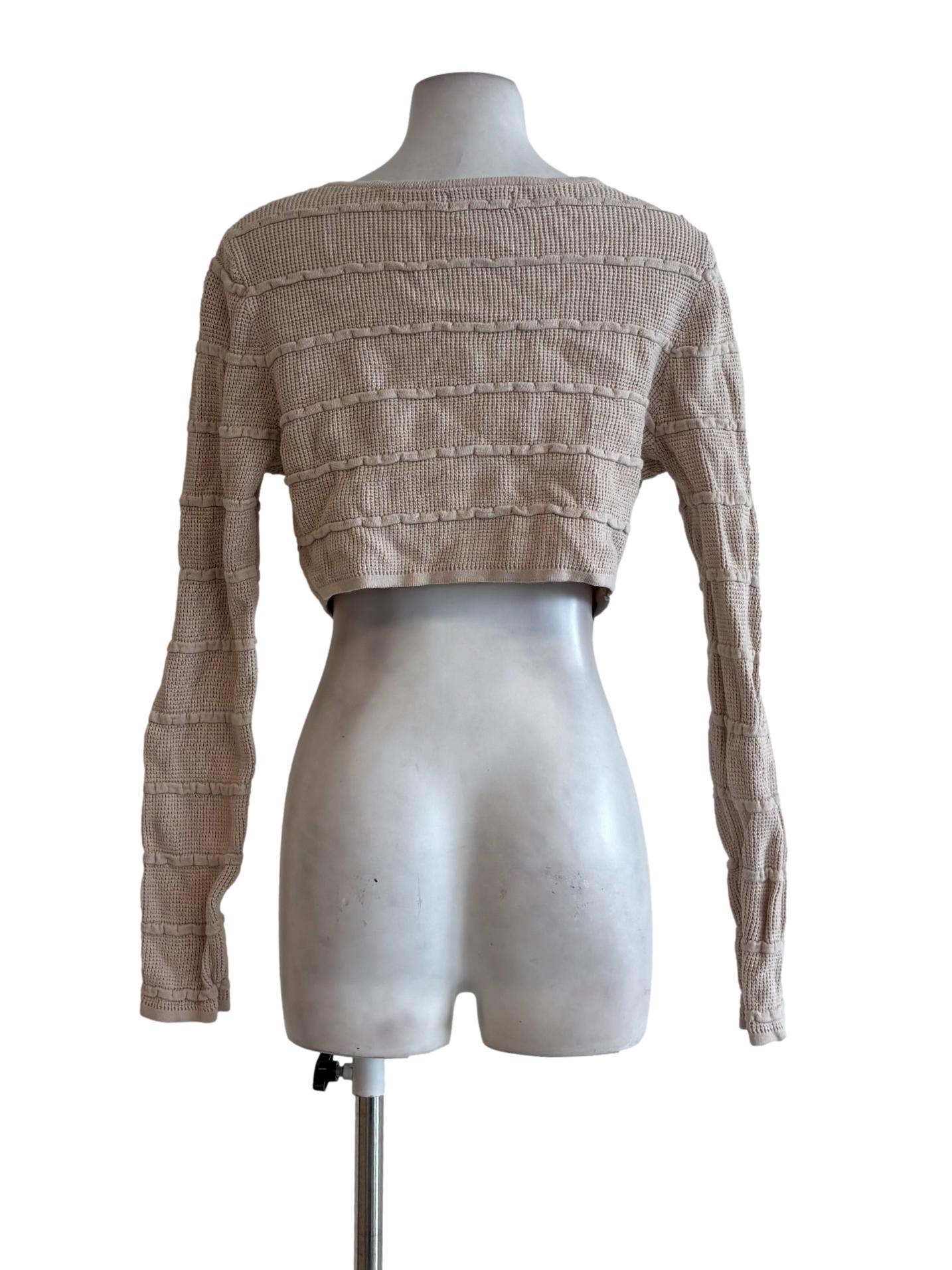 Buttercream Front Tie Knit Cardigan