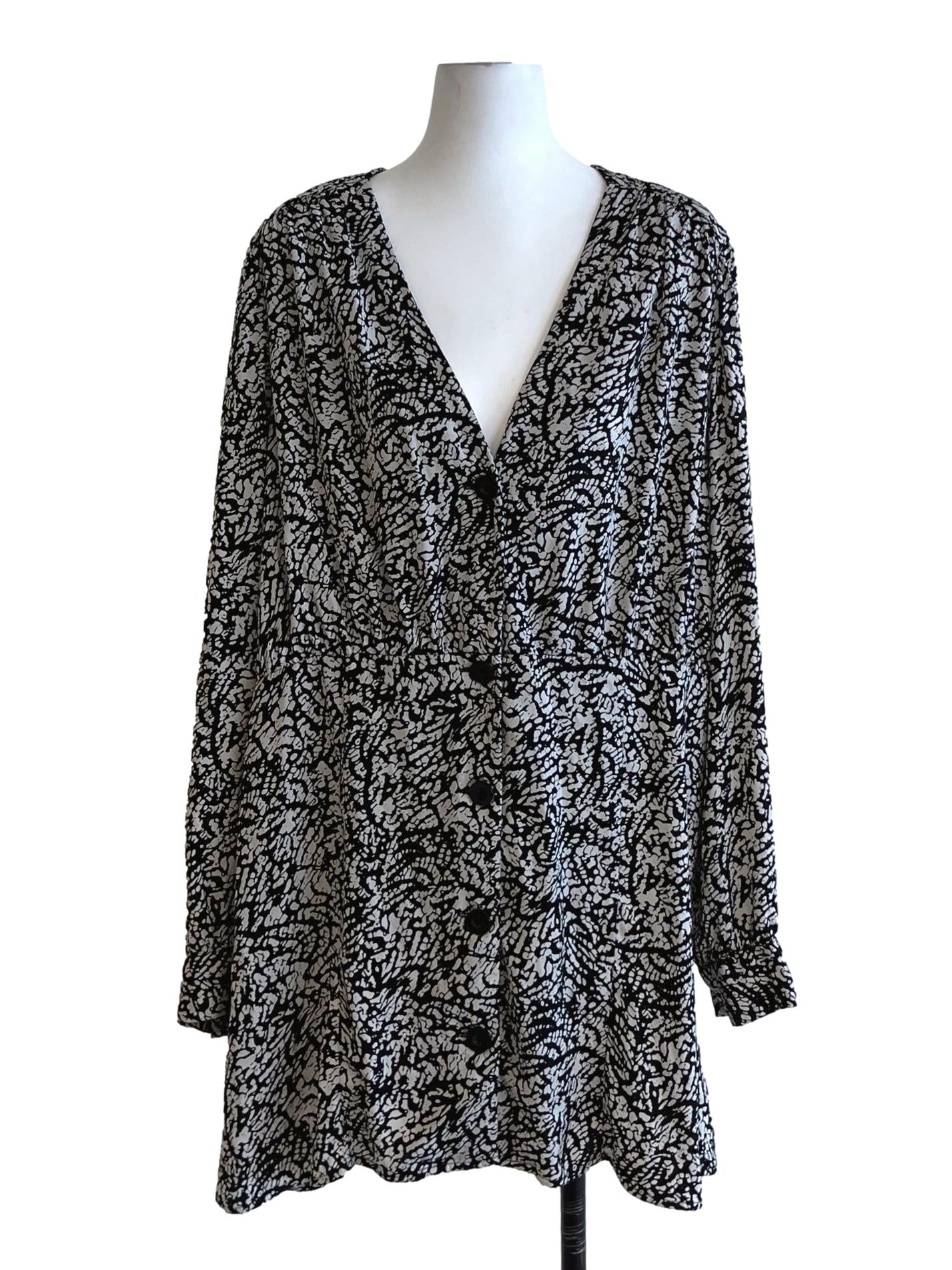 Black V-Neckline Empire Dress