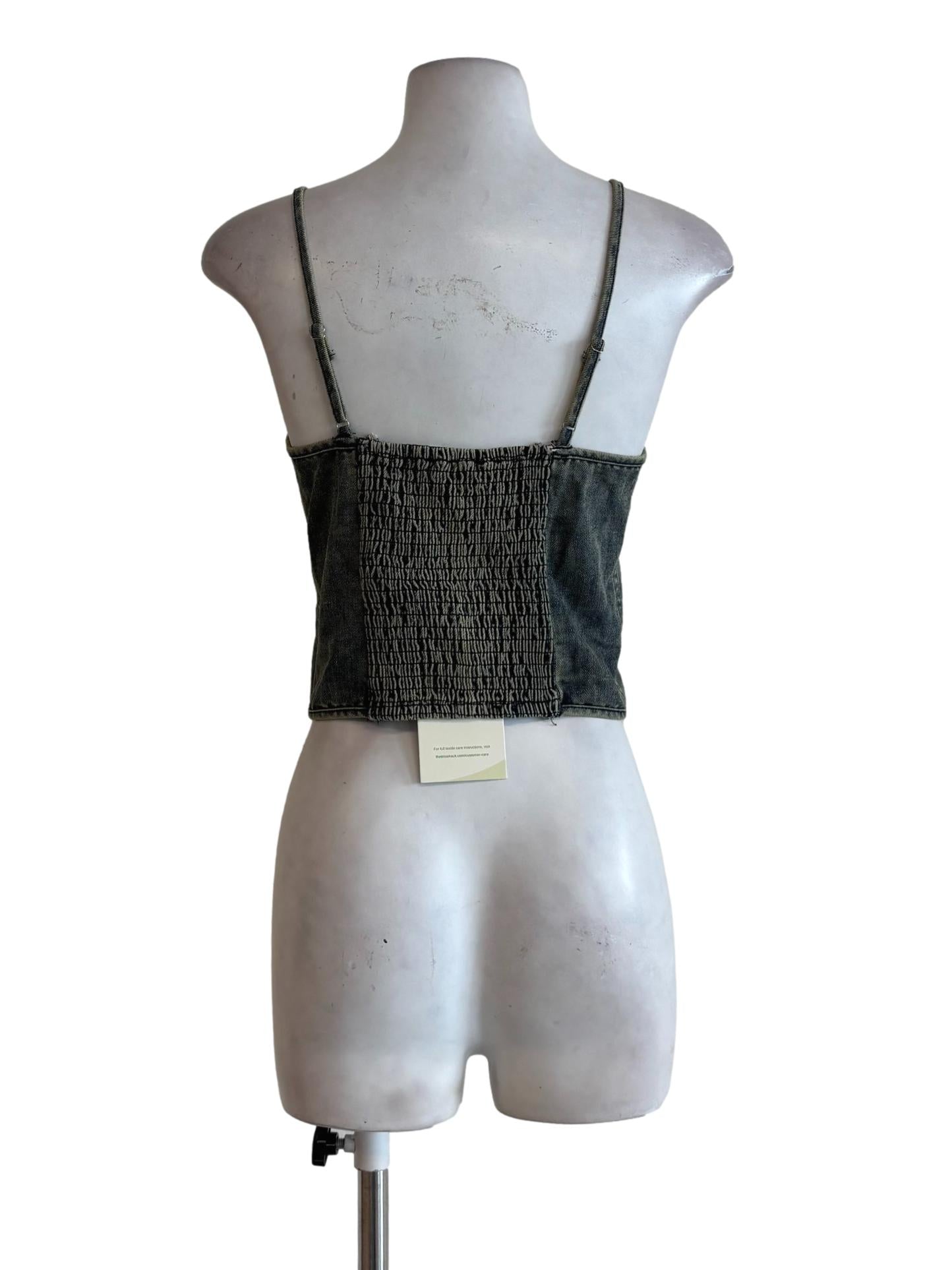 Denim Corset Top