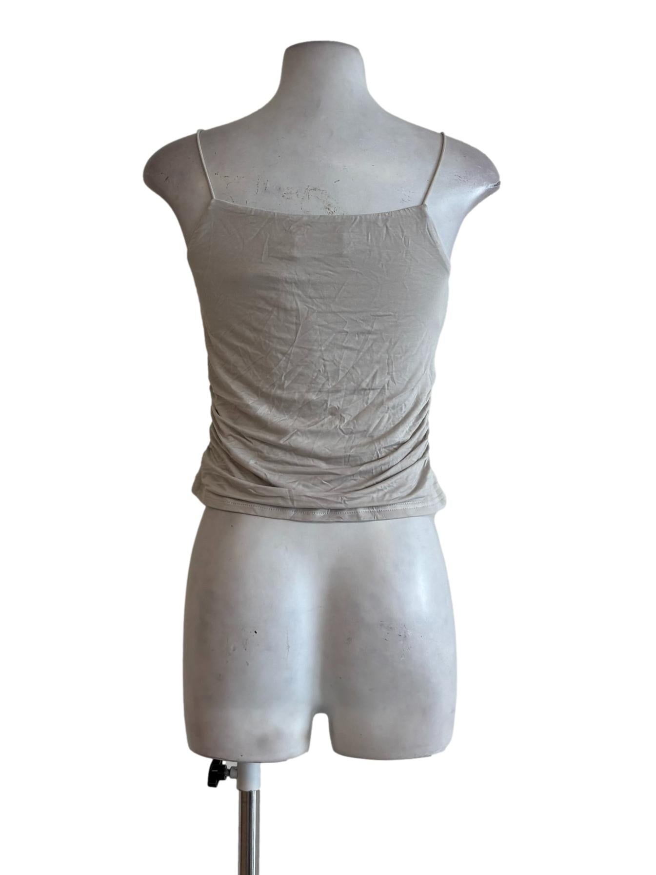 Eggshell White Bodycon Camisole Top