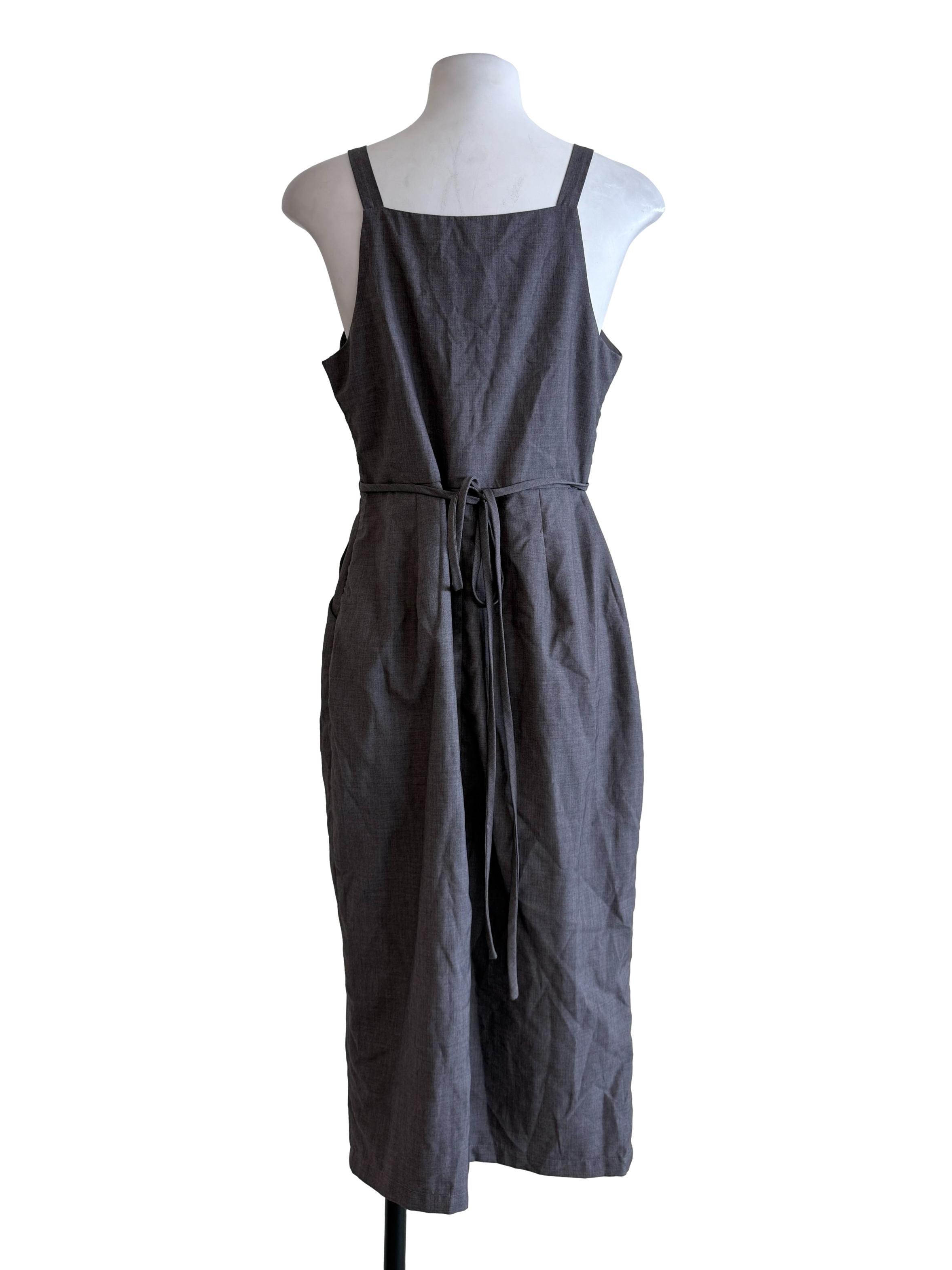 Smoke Grey Sheath Dress