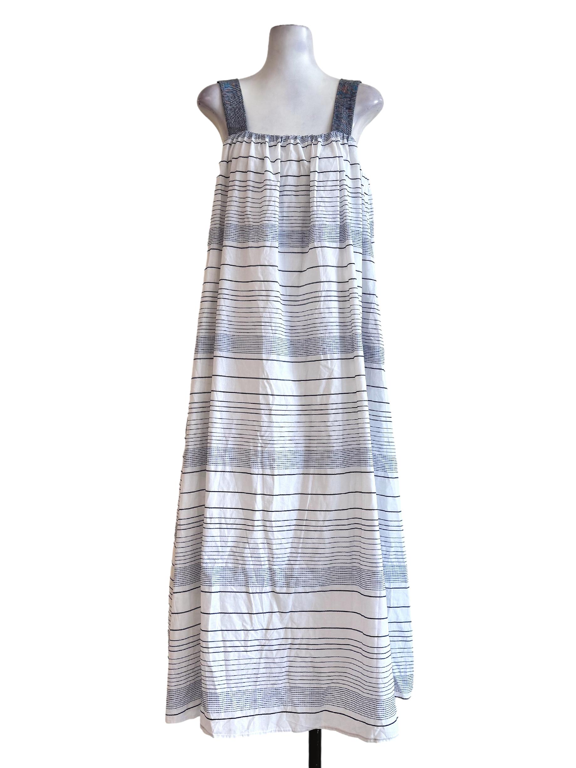 Stripe Gathered Tent Dress OSN