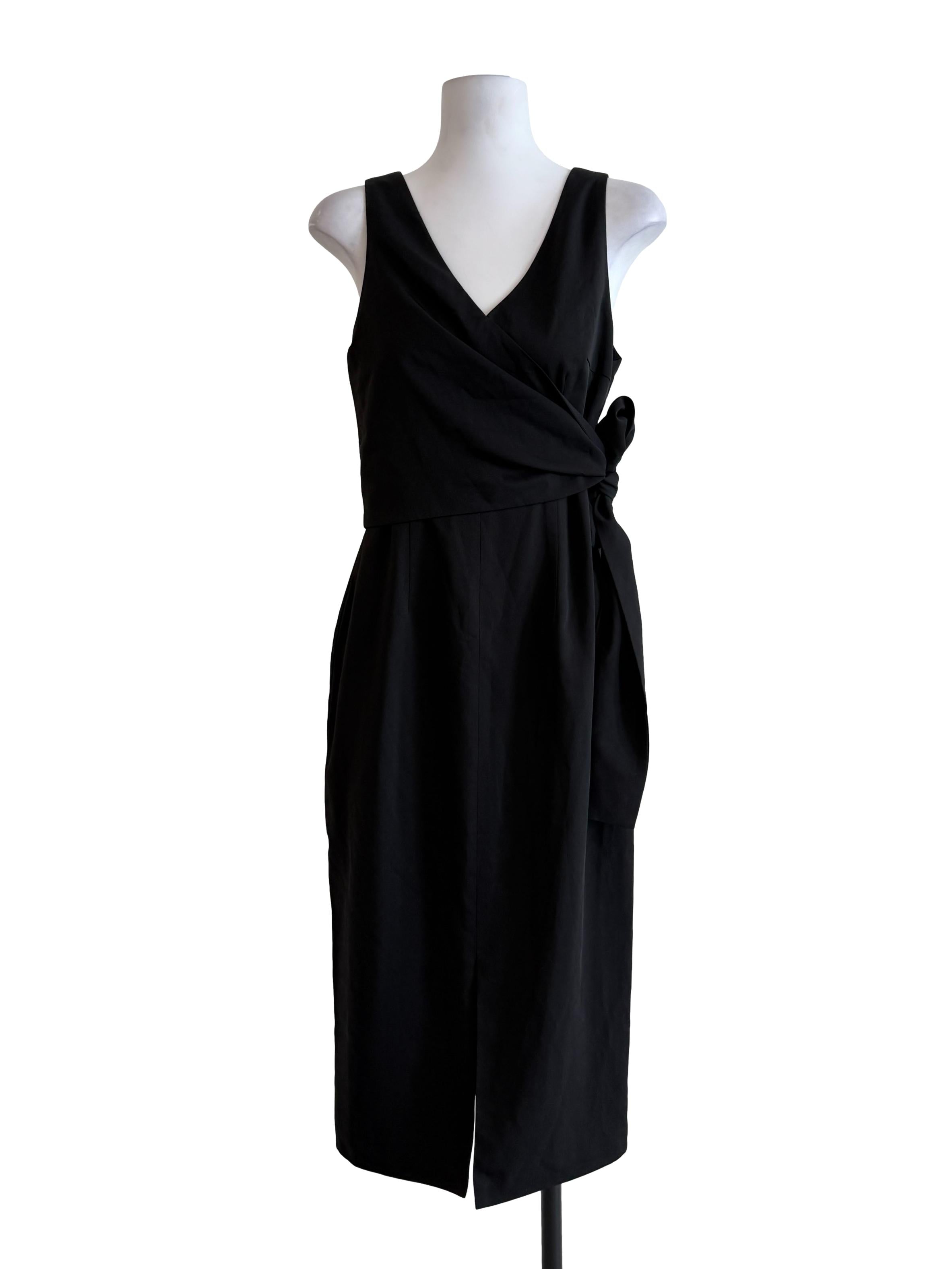 Black V-Neck Dress
