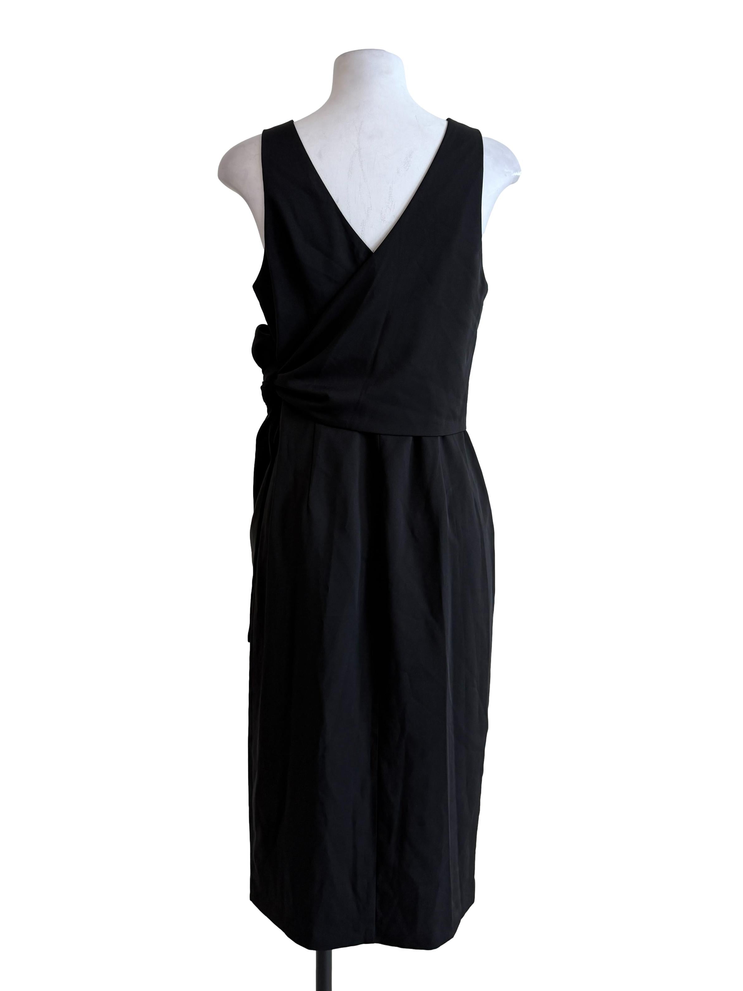 Black V-Neck Dress