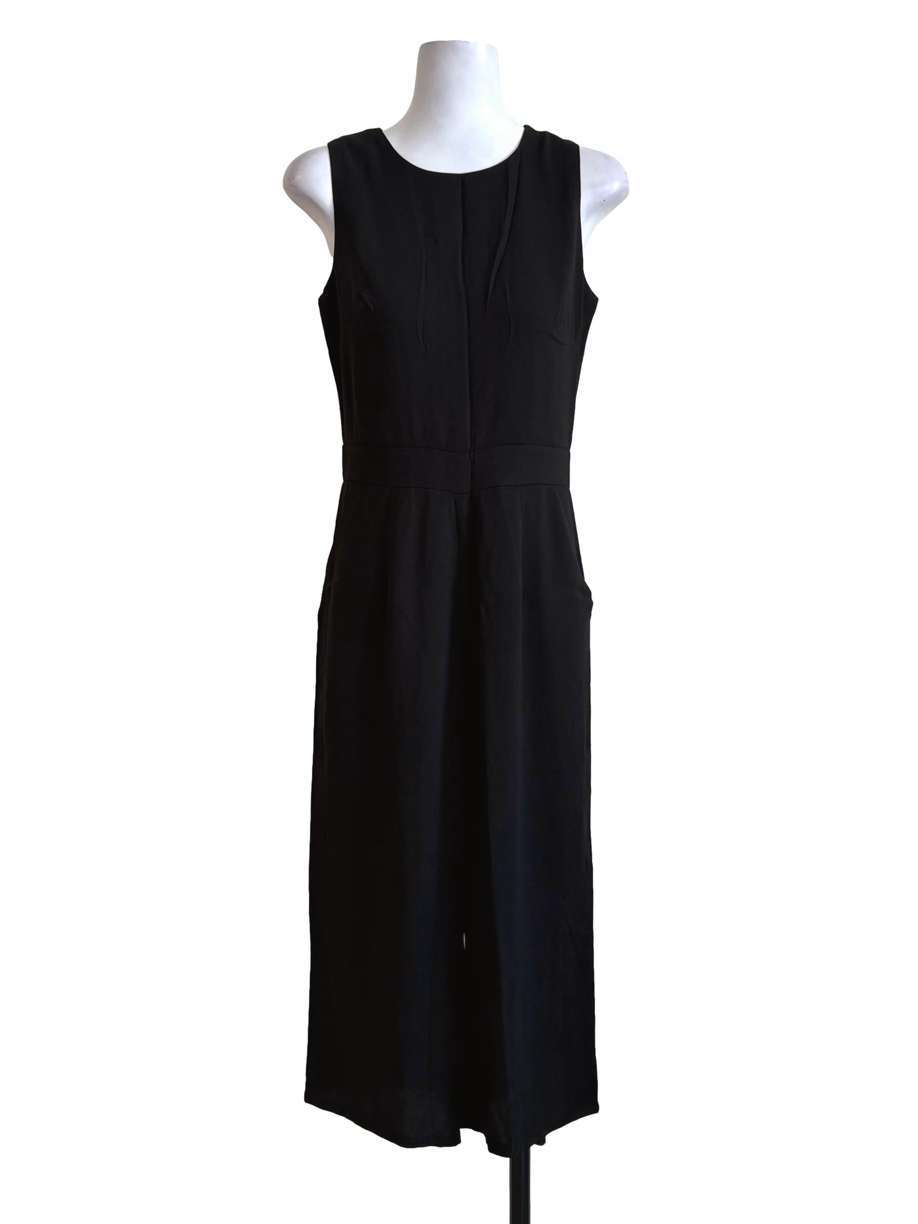 Black Sleeveless Jumpsuit