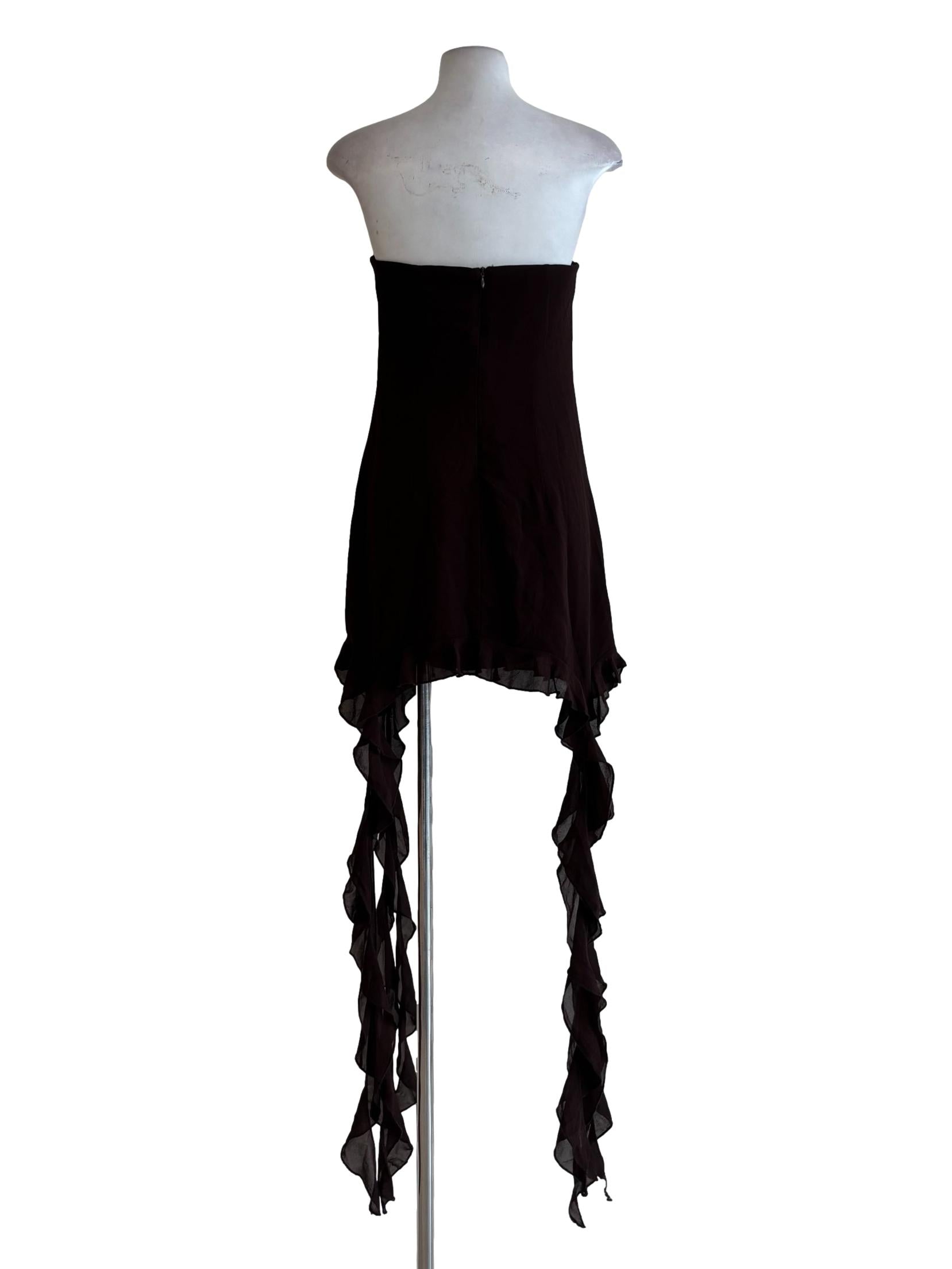 Dark Chocolate Strapless Jellyfish Dress