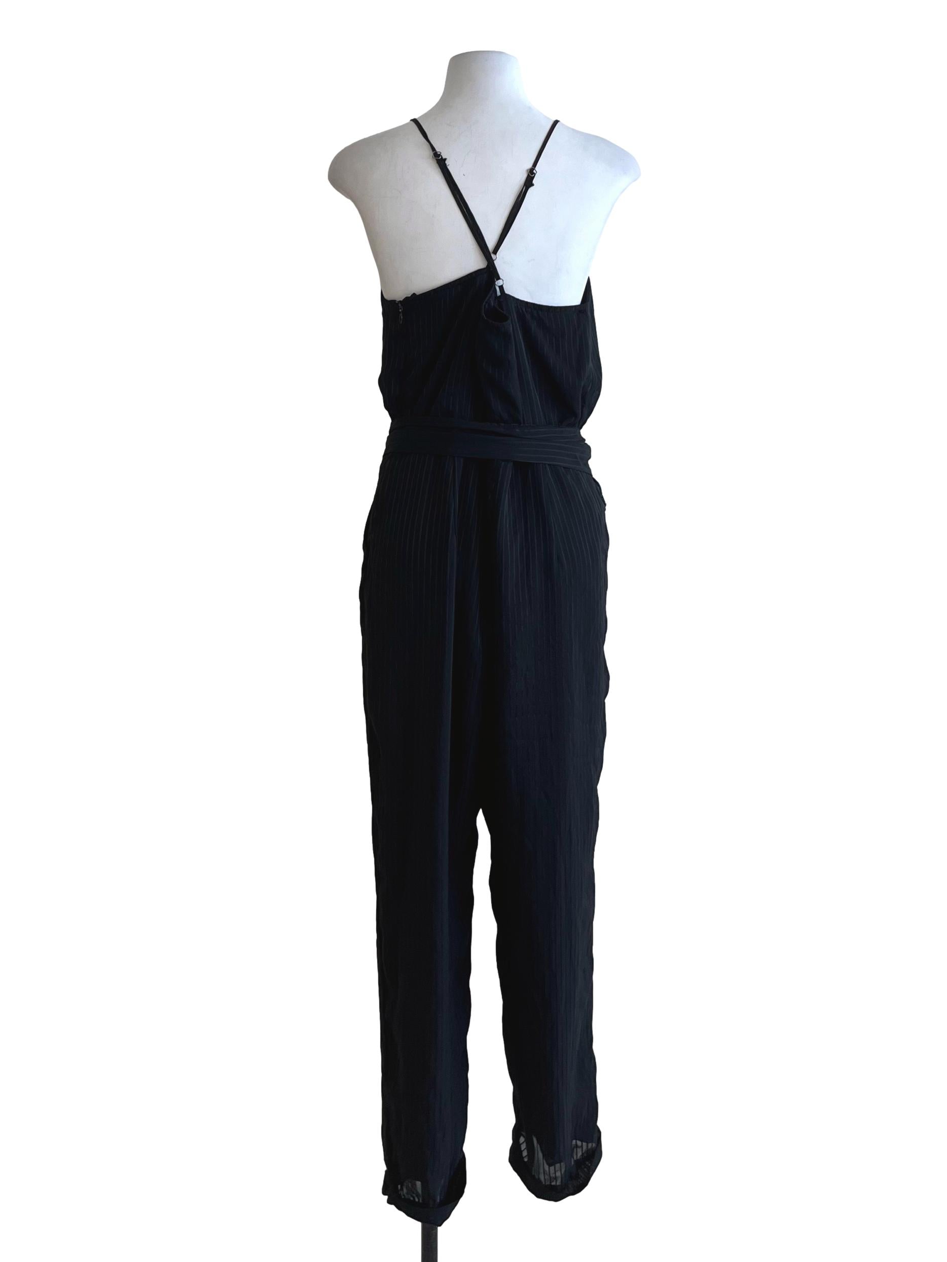 Black Spaghetti Strap Jumpsuit