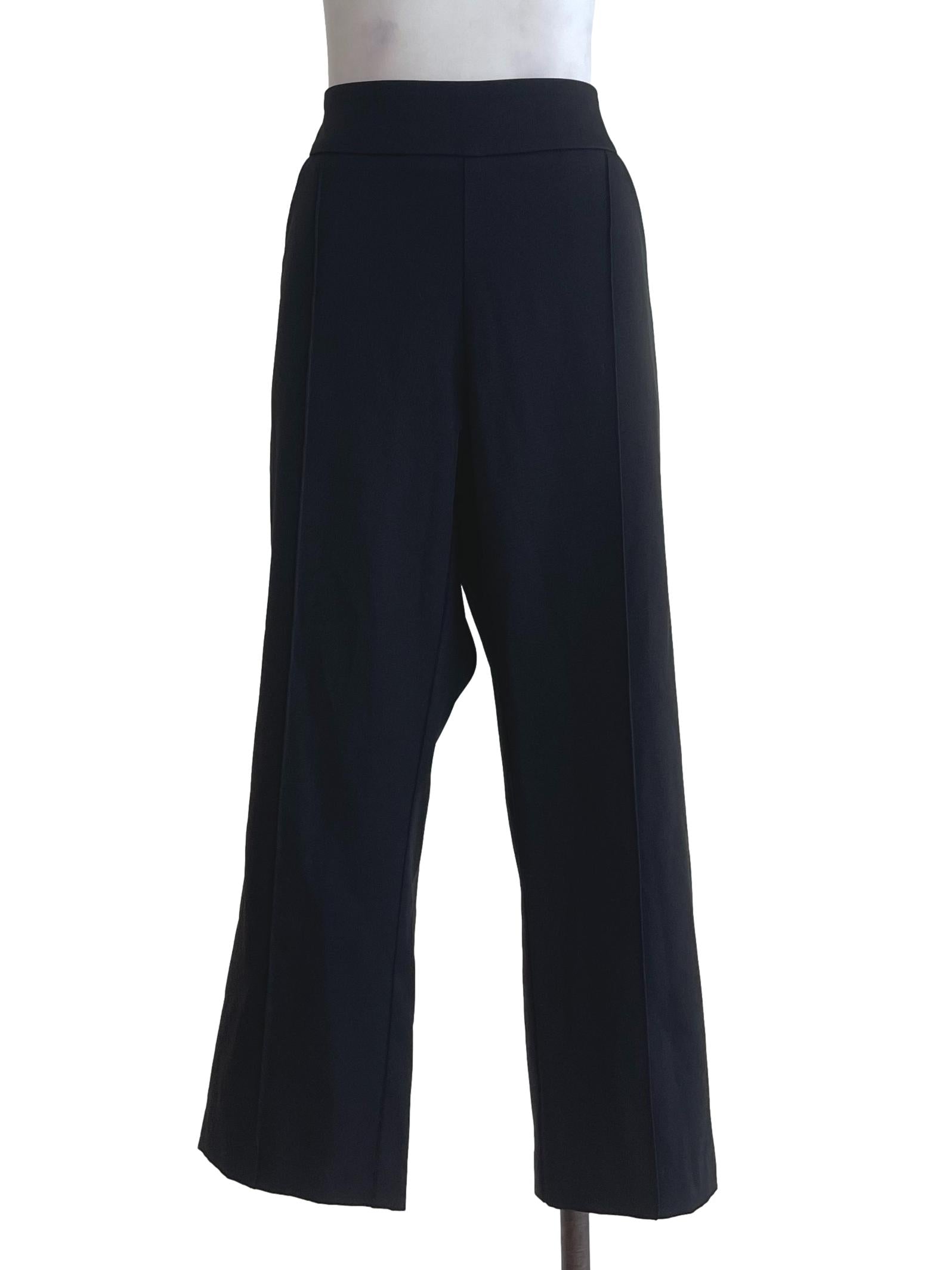 Black Ribbed Culottes