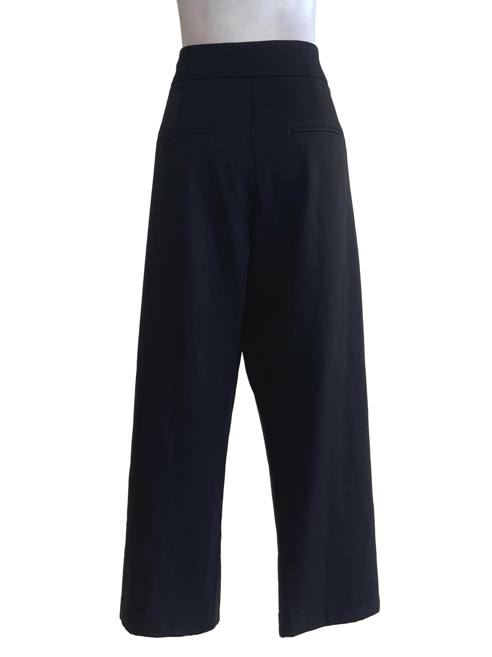 Black Ribbed Culottes