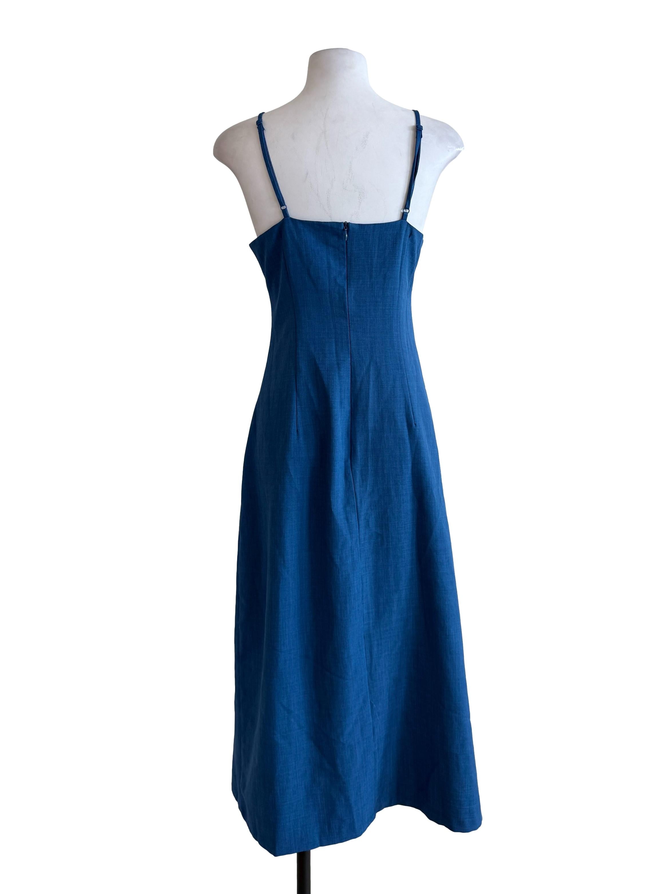Cobalt Blue Side Ruched Dress