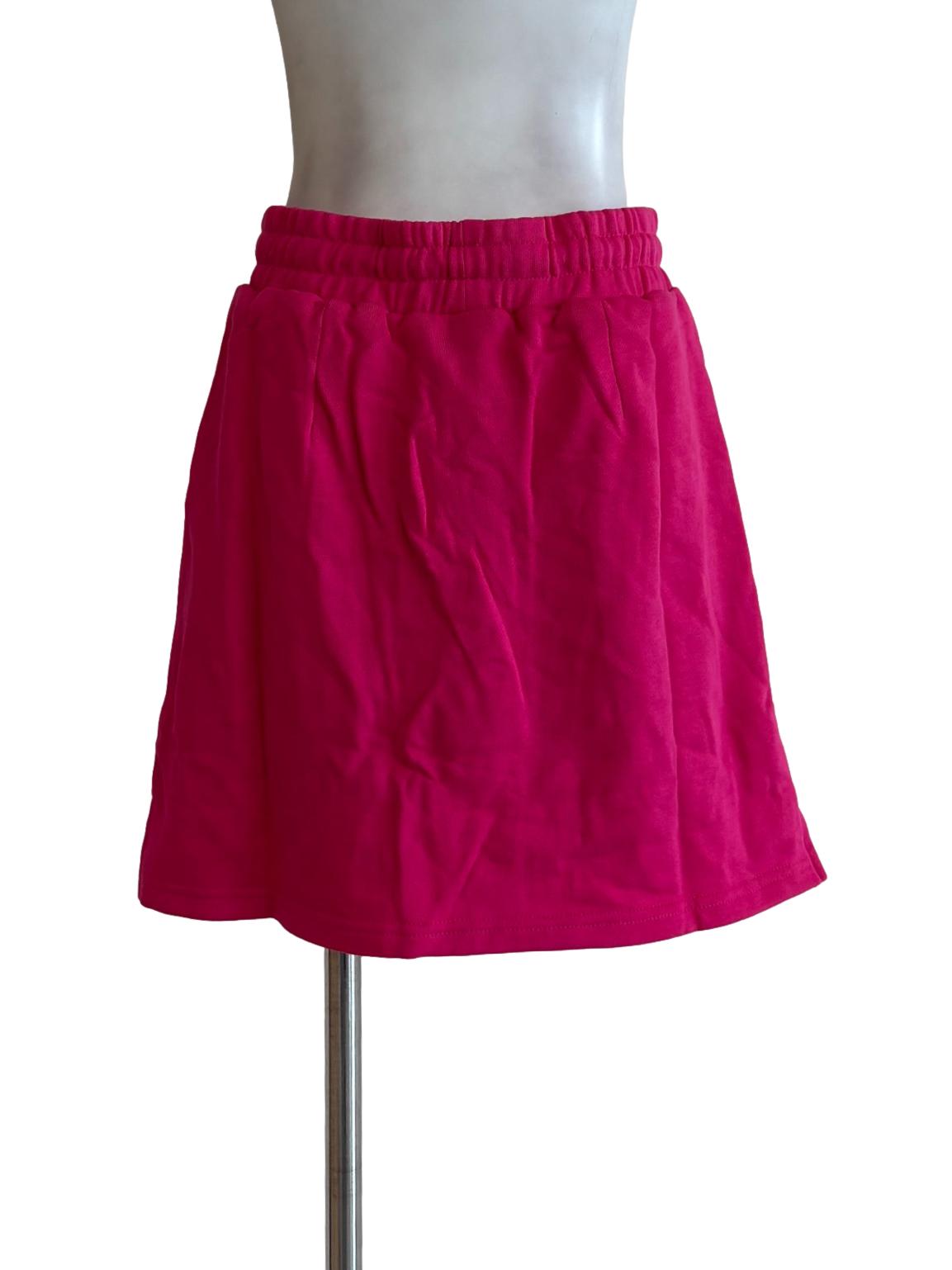 Hot Pink Casual Mini Skirt