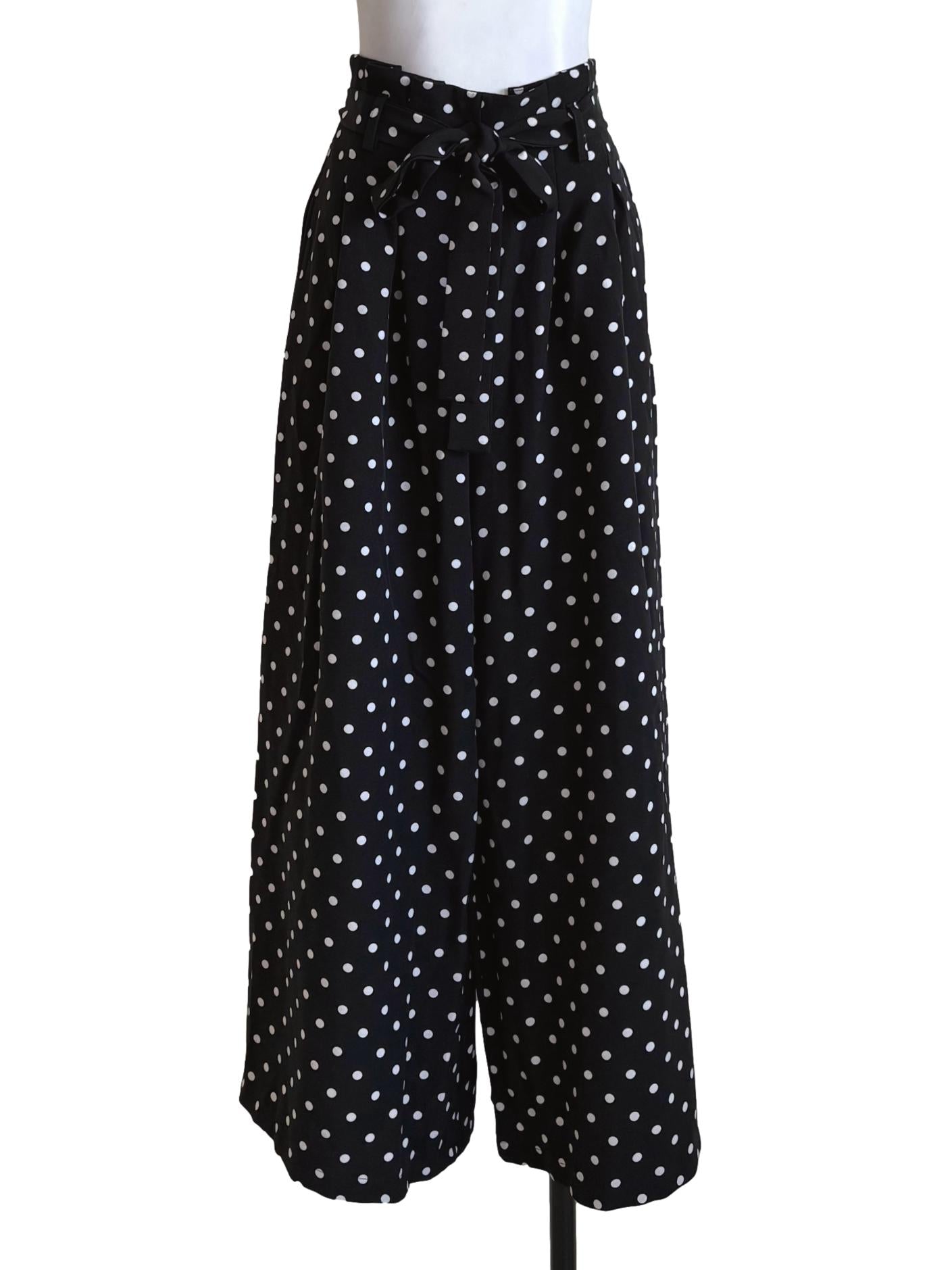 Black Polka Dots Palazzo