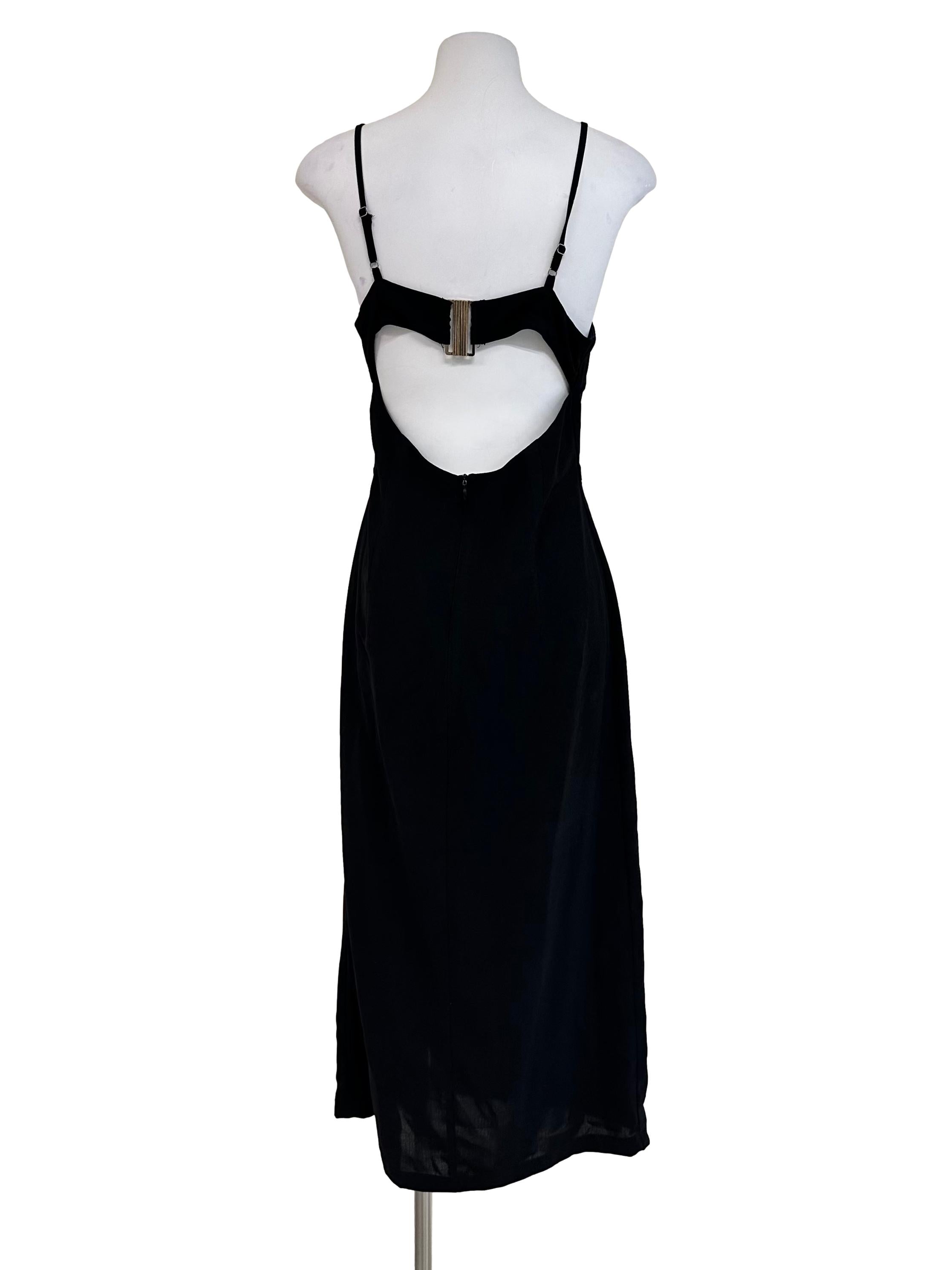 Onyx Black Slip Dress YHF