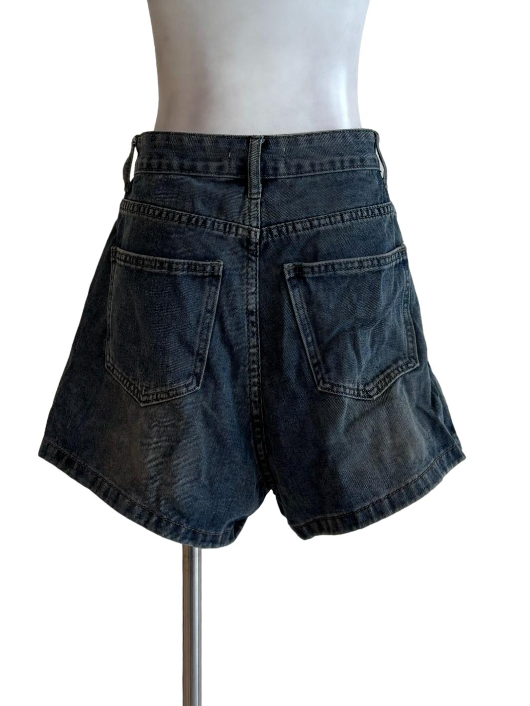 Washed Denim Skort