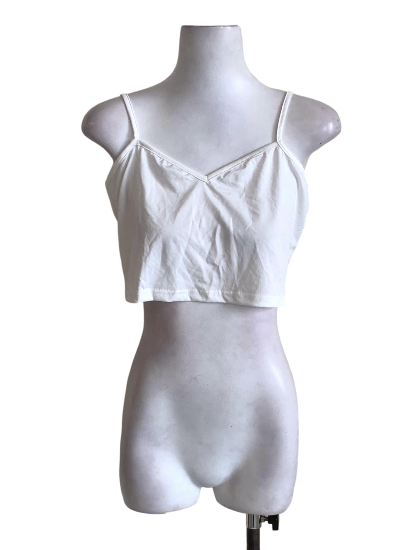 White Spaghetti Strap Tank Top