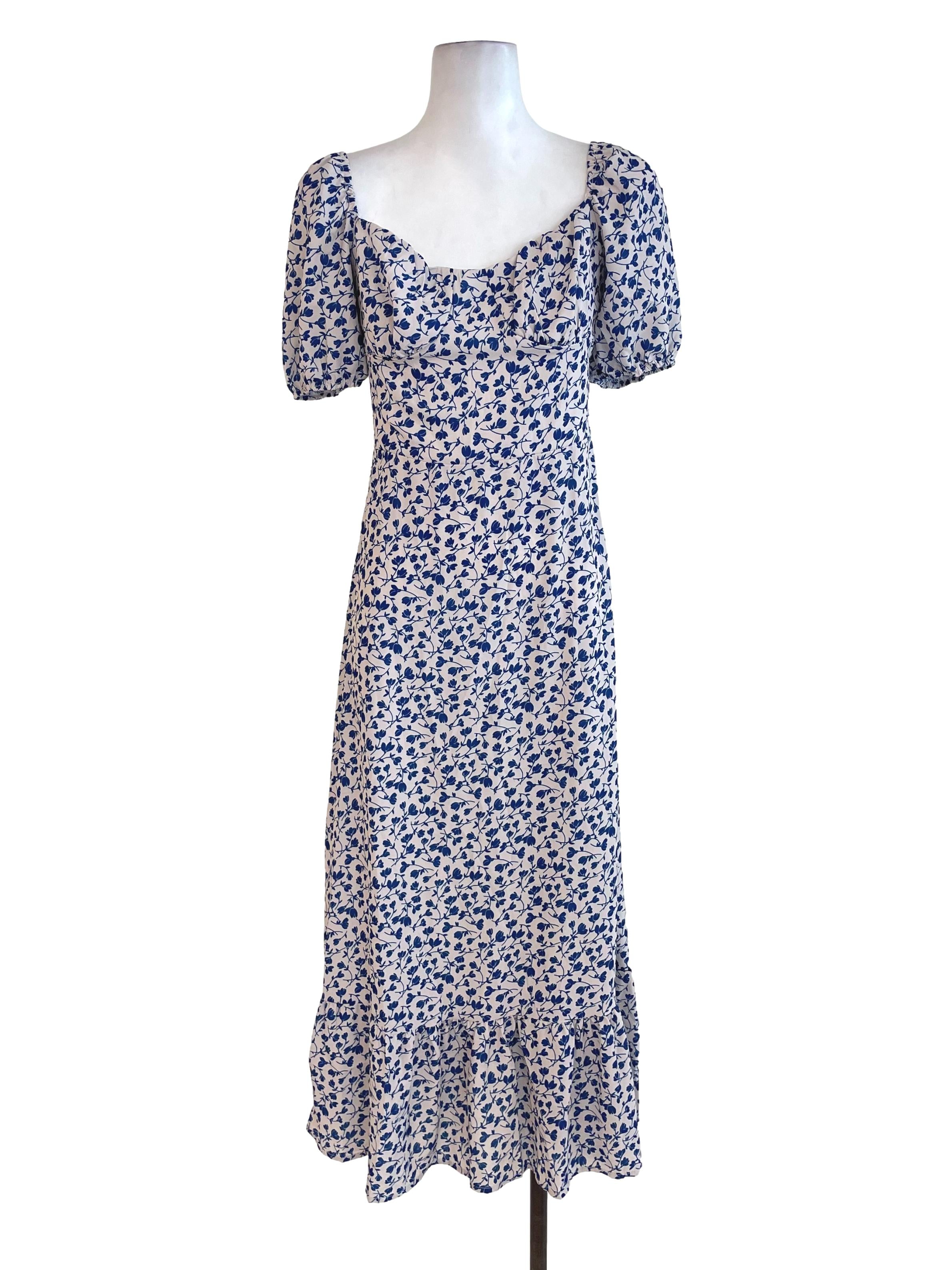 Parchment White Floral Dress