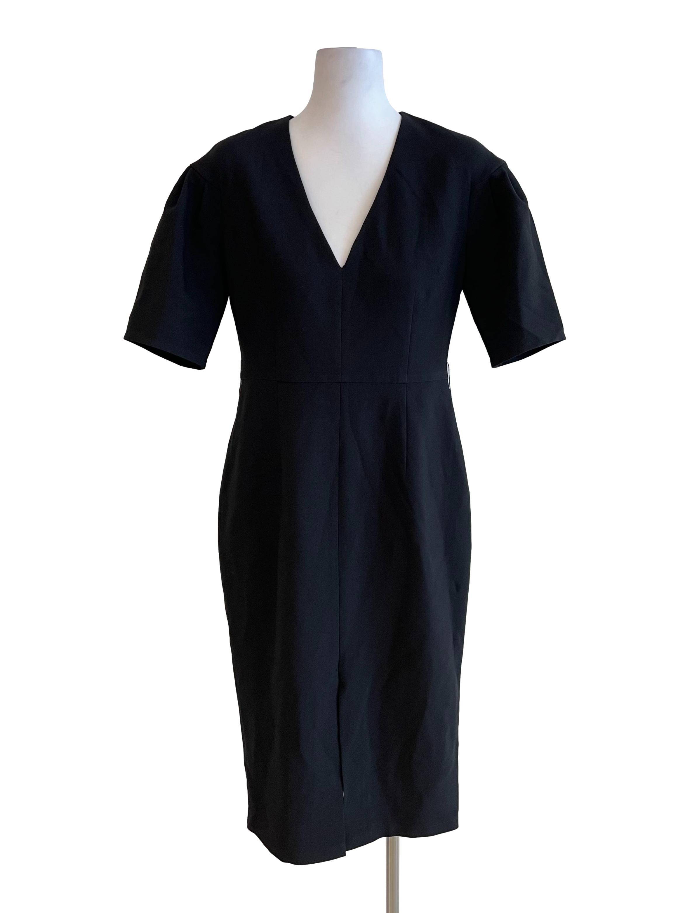 Charcoal V Neck Slip Dress