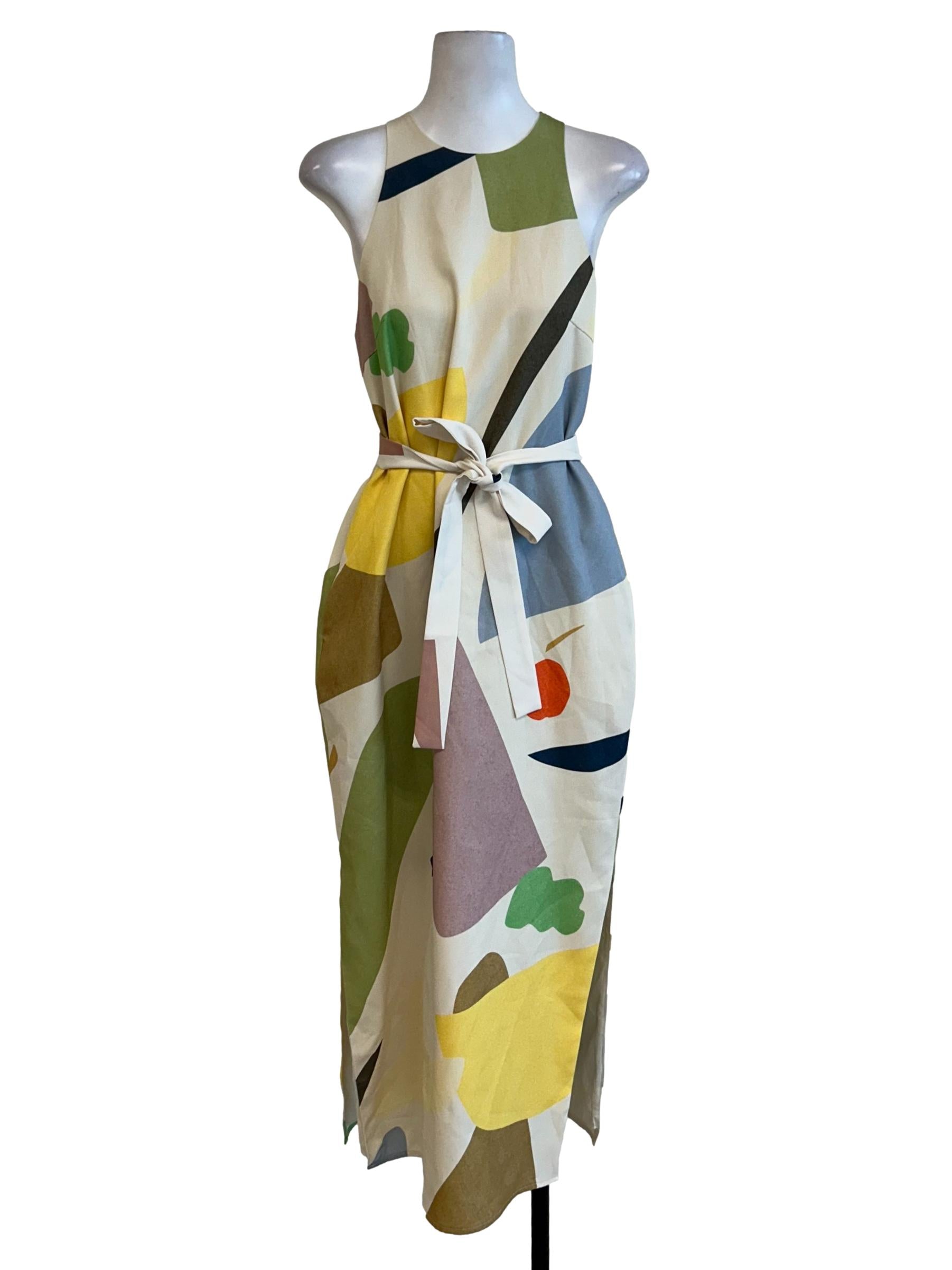 Cream Mix Pattern Dress OSN