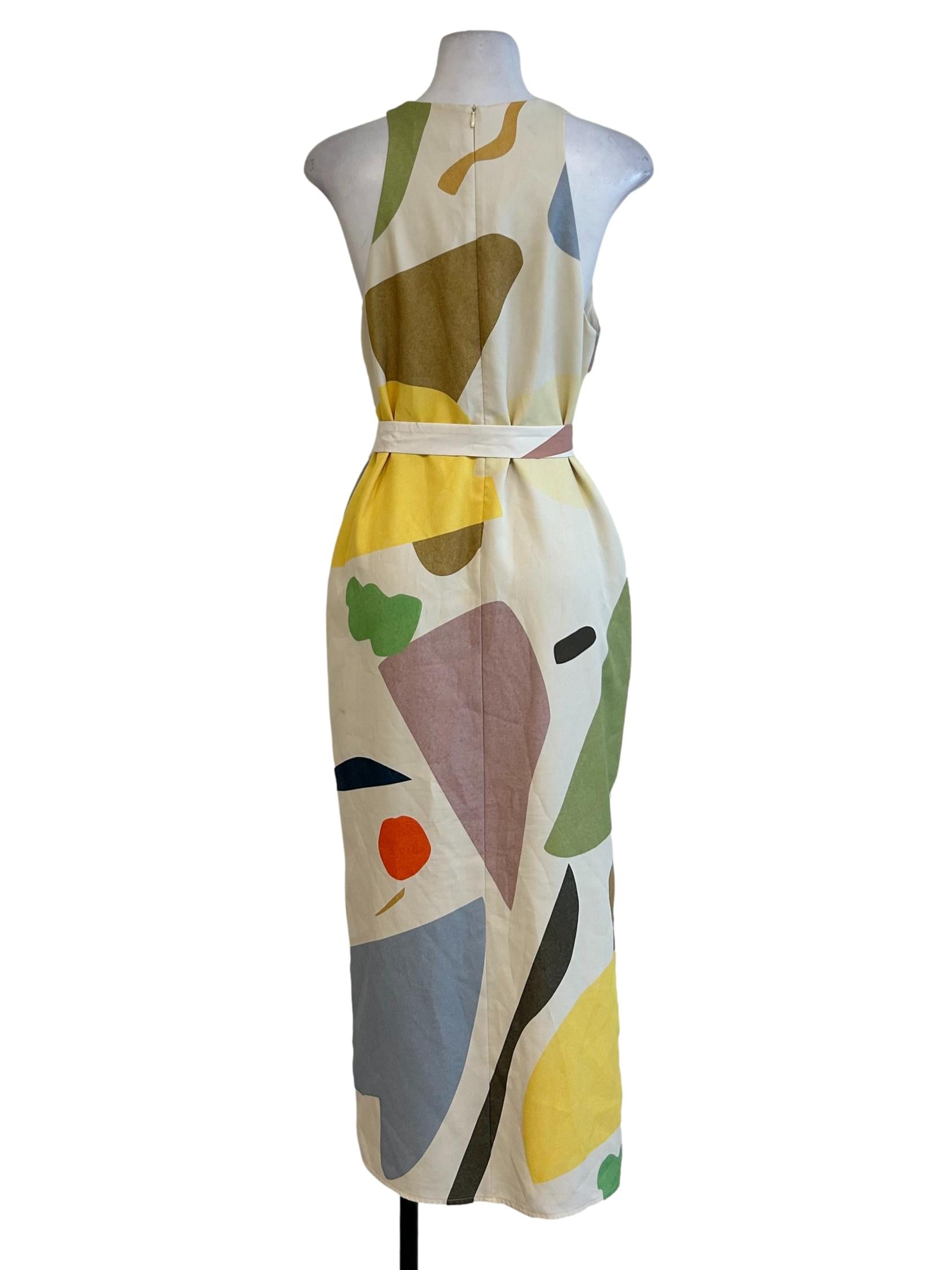 Cream Mix Pattern Dress OSN