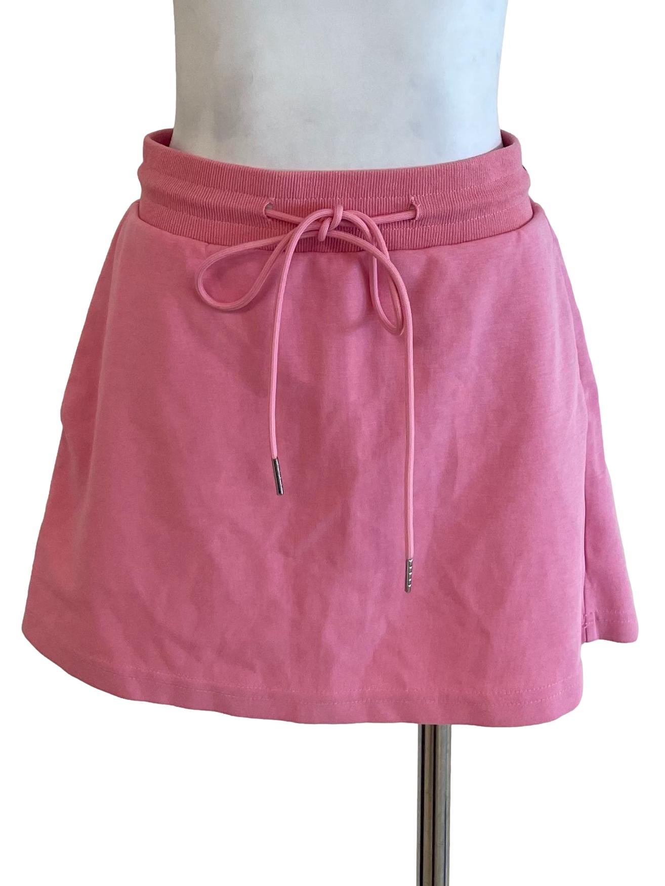 Candy Pink Mini Sweat Skirt