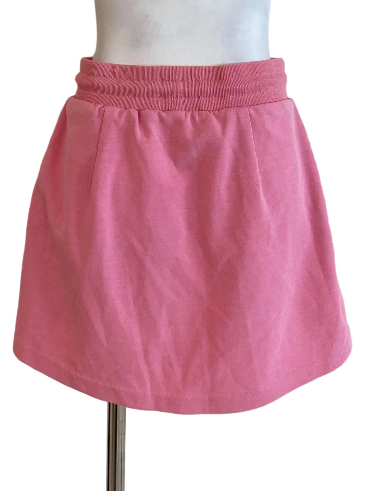Candy Pink Mini Sweat Skirt
