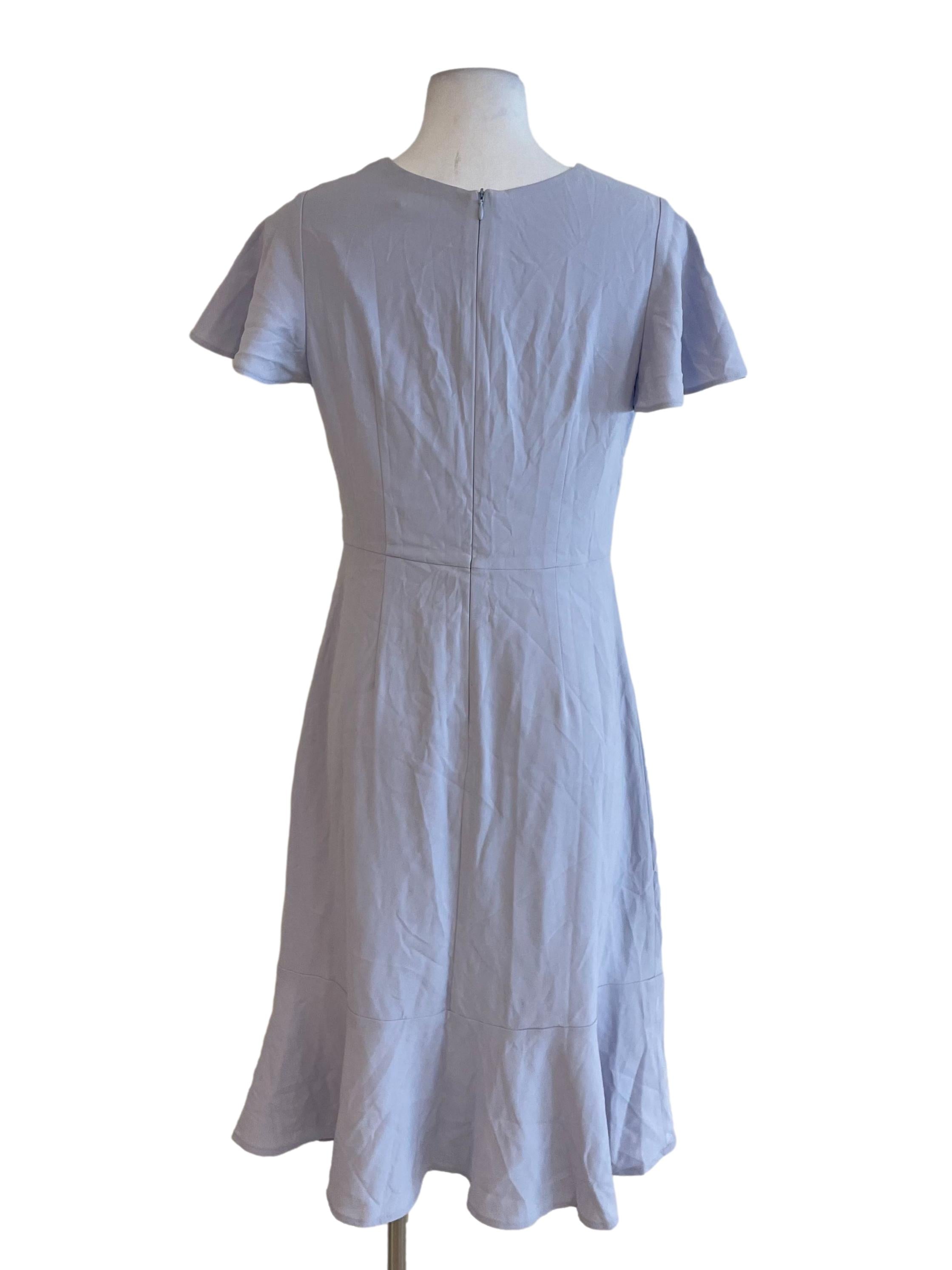 Pale Periwinkle V Neck Slip Dress