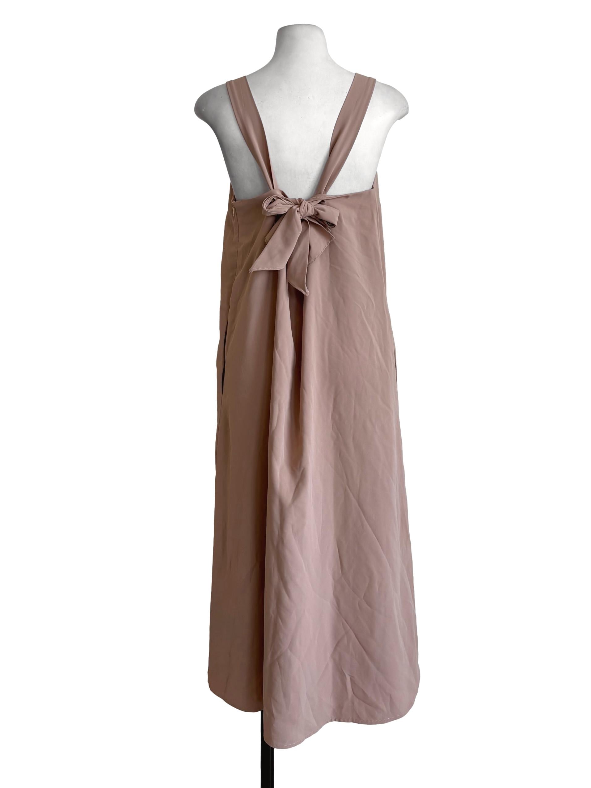 Sepia Ribbon Shift Dress
